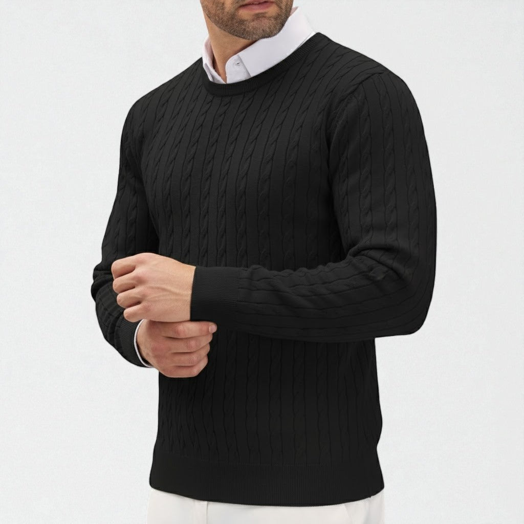Dean – Men's Cable Knit Sweater