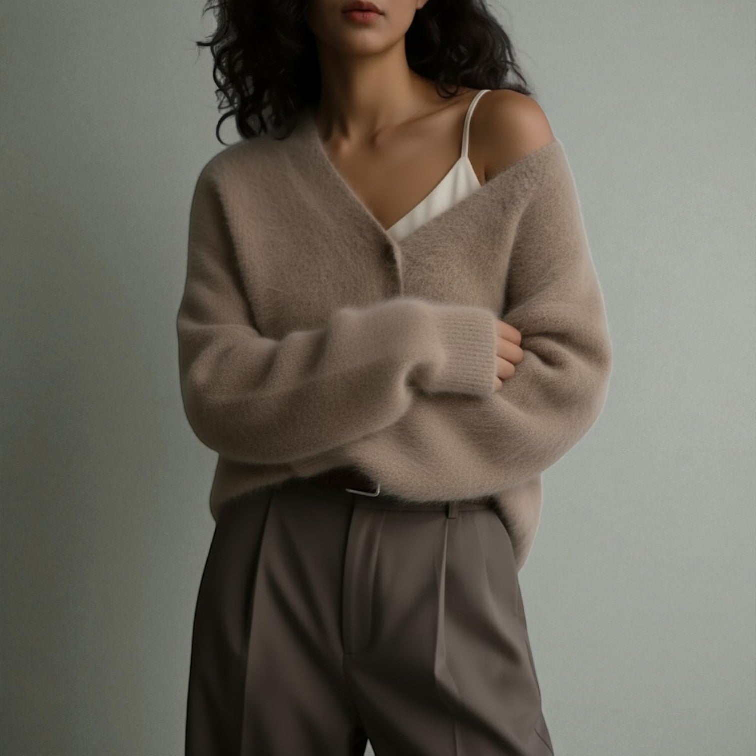 Karlyn – Women's Knit Sweater with V-Neck