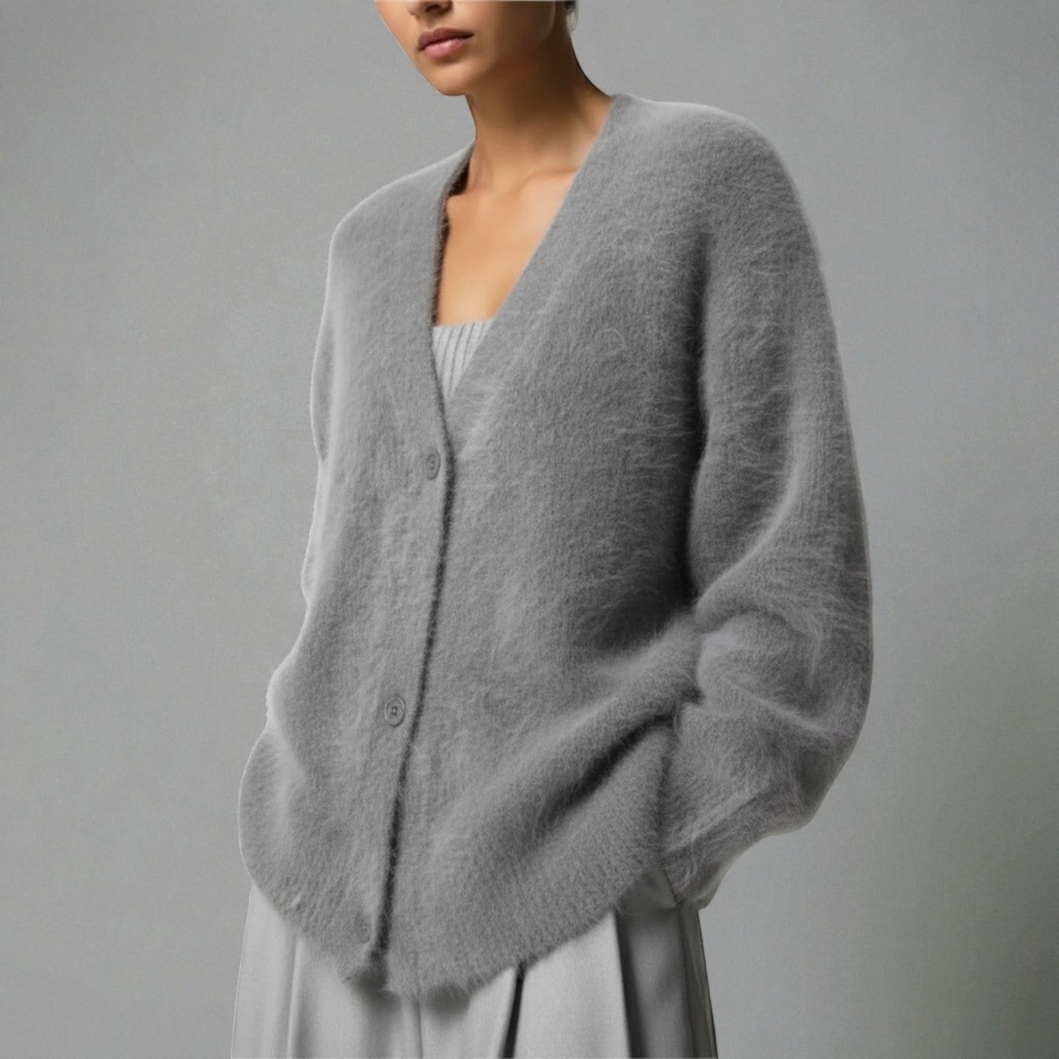 Karlyn – Women's Knit Sweater with V-Neck