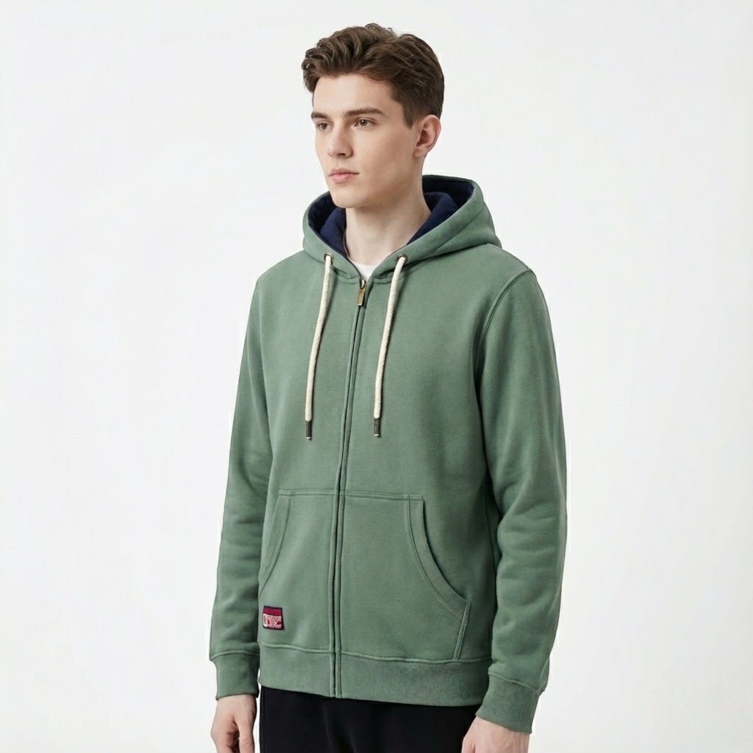 Aksel – Men's Cotton Hoodie Zip