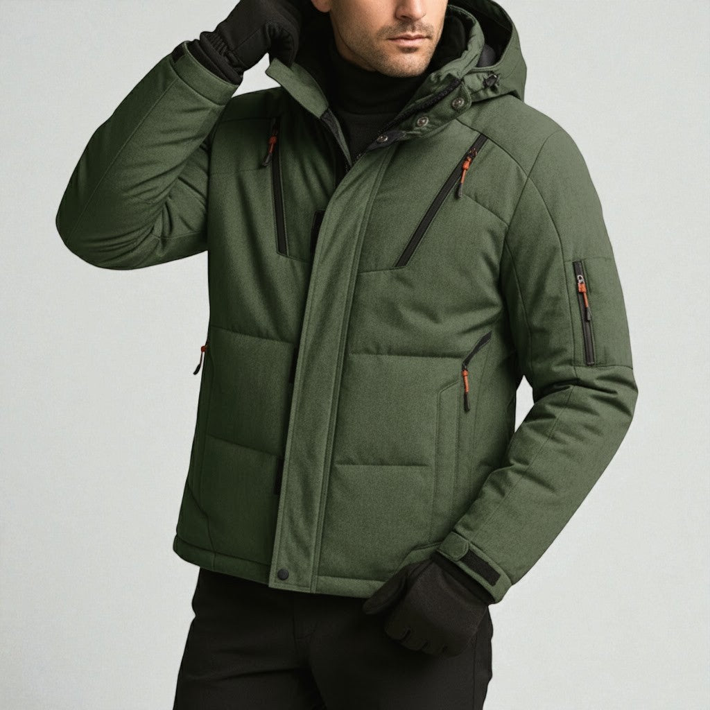 Theo – Men's Winter Jacket made of Wool Blend with Warm Insulation