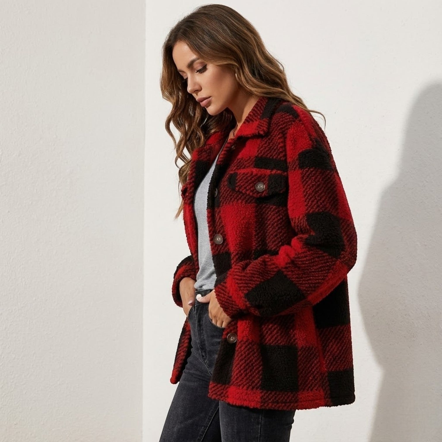 Isalie – Women's Checked Jacket