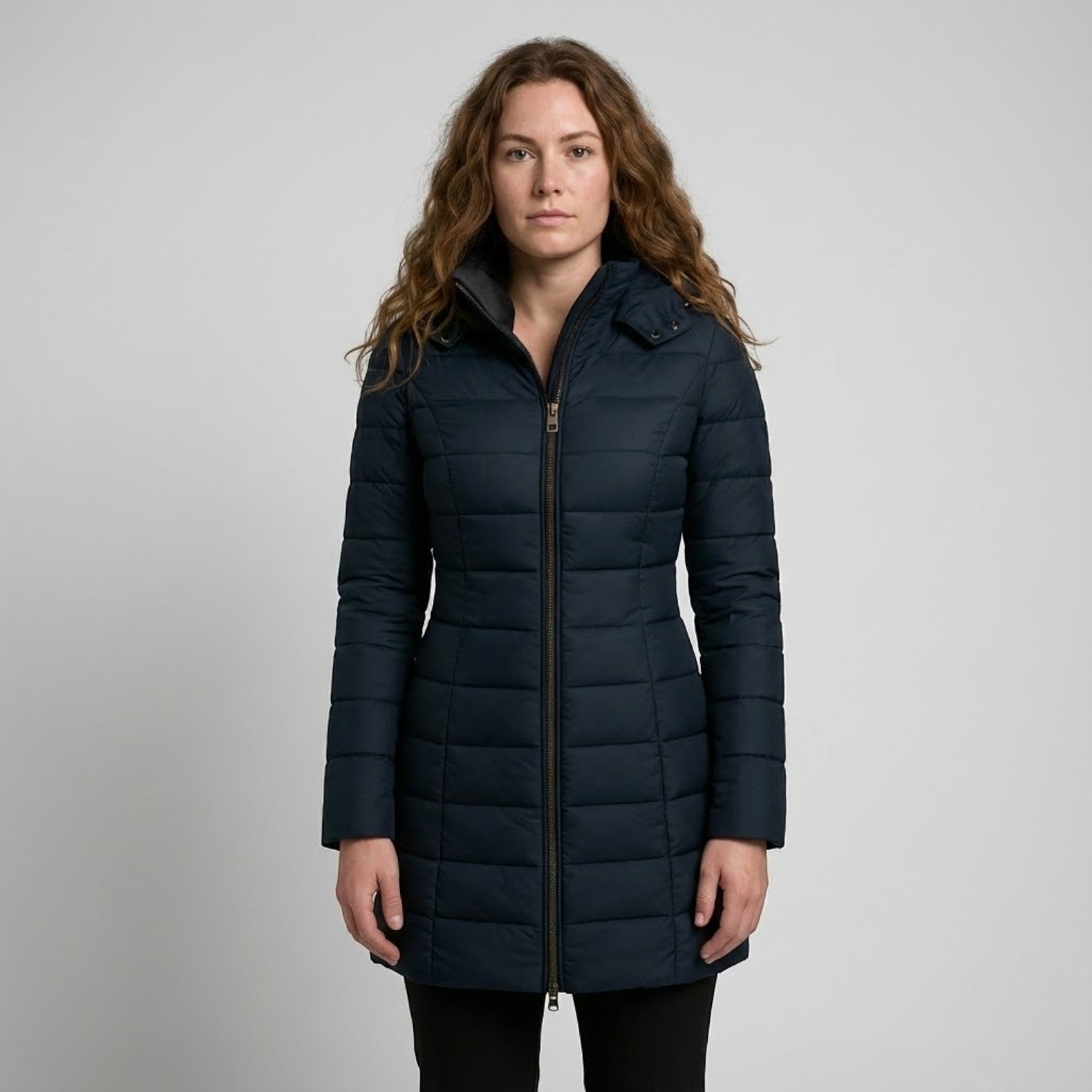Liora – Women's Puffer Quilted Coat Made of Cotton