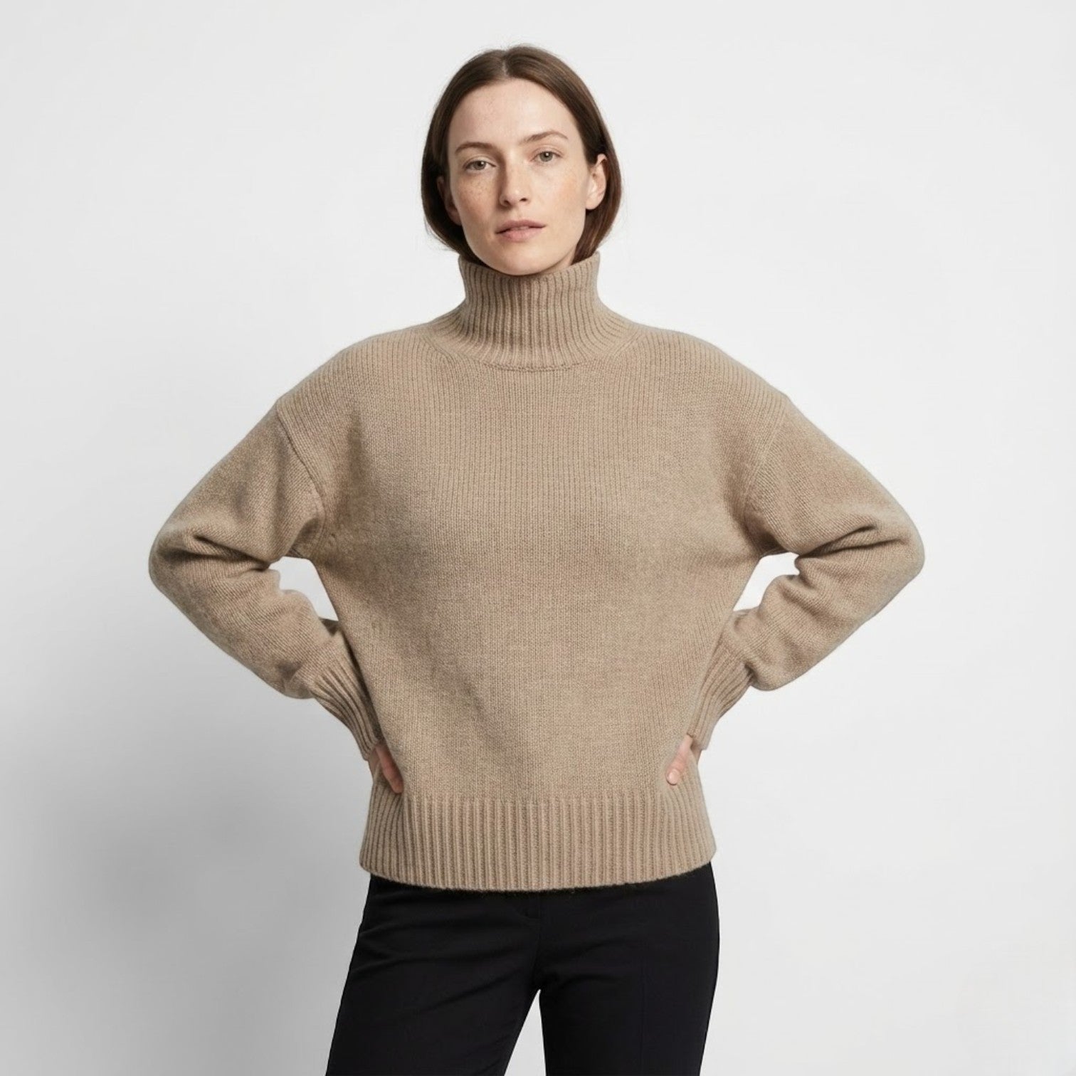 Sophie – Women's Wool Turtleneck Sweater