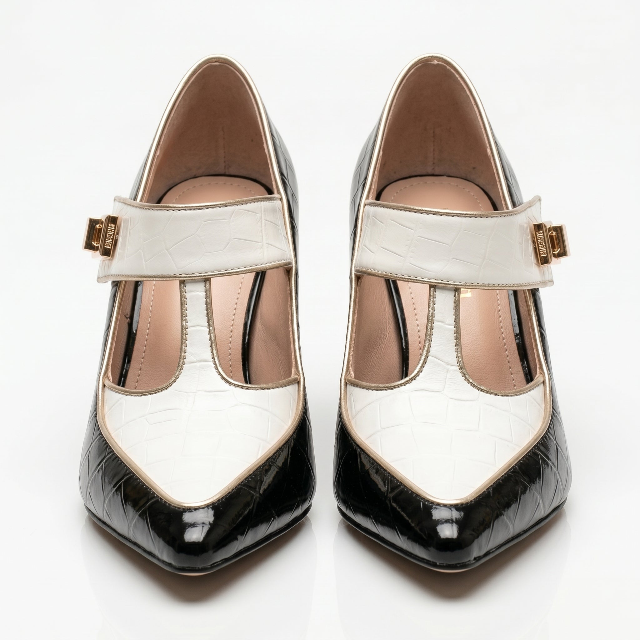 Vivian - Women's Pointed Toe Mary Jane Heels - Sandals & Slides - Black - Parker&Brooks