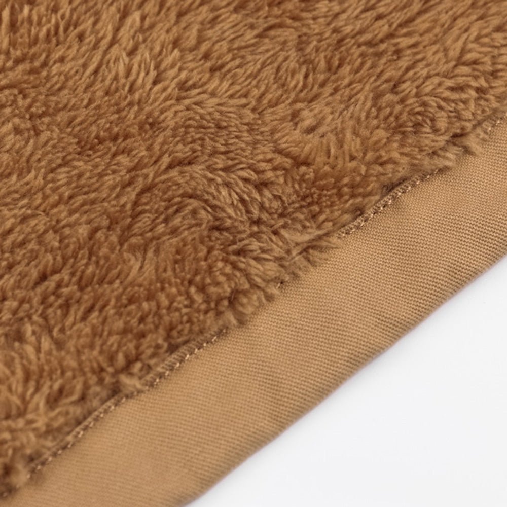 Men’s Winter Cargo Jacket with Faux Fur Lining and Multiple Pockets