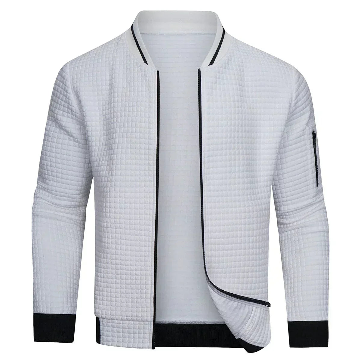 Pablo – Structured Zip-Up Cardigan