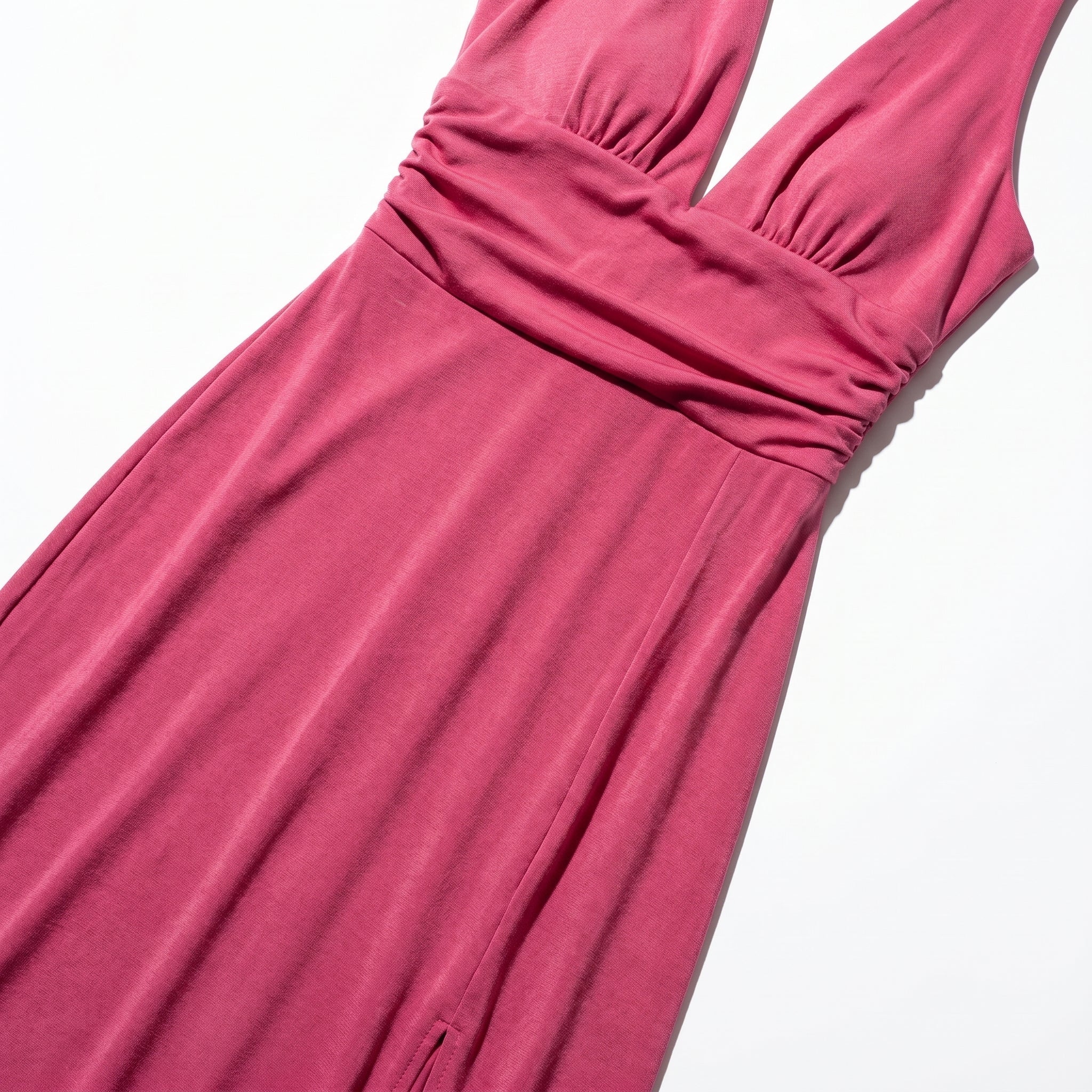 Women's Summer Party Plunge Maxi Dress with High Split