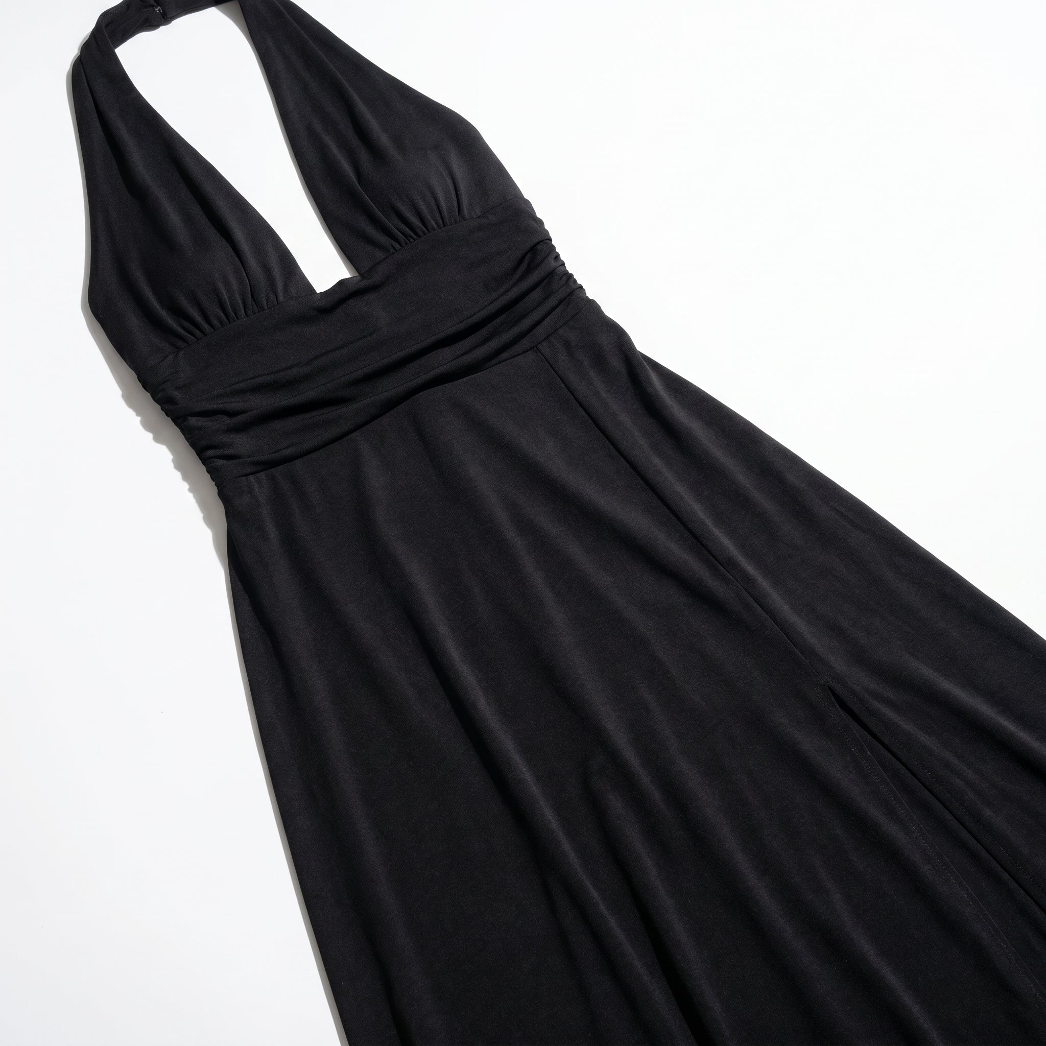 Women's Summer Party Plunge Maxi Dress with High Split