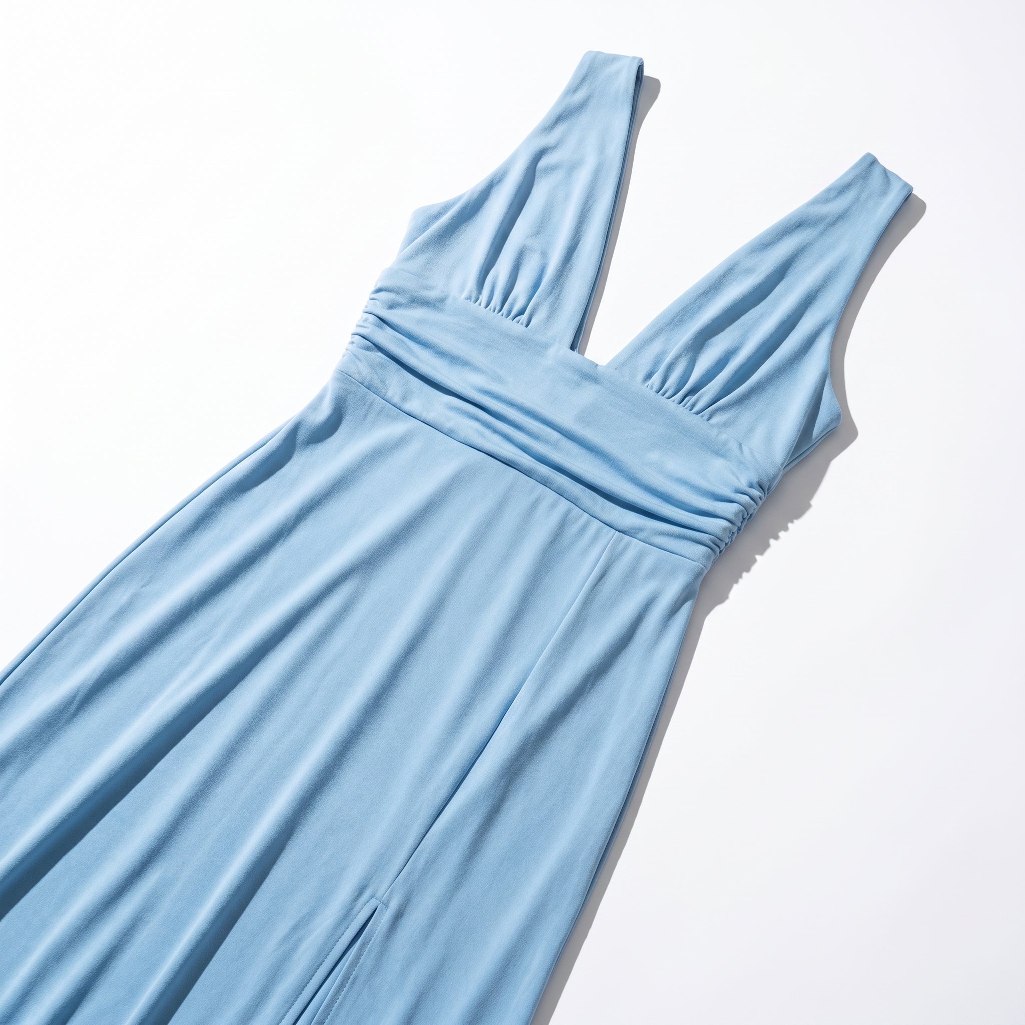 Women's Summer Party Plunge Maxi Dress with High Split
