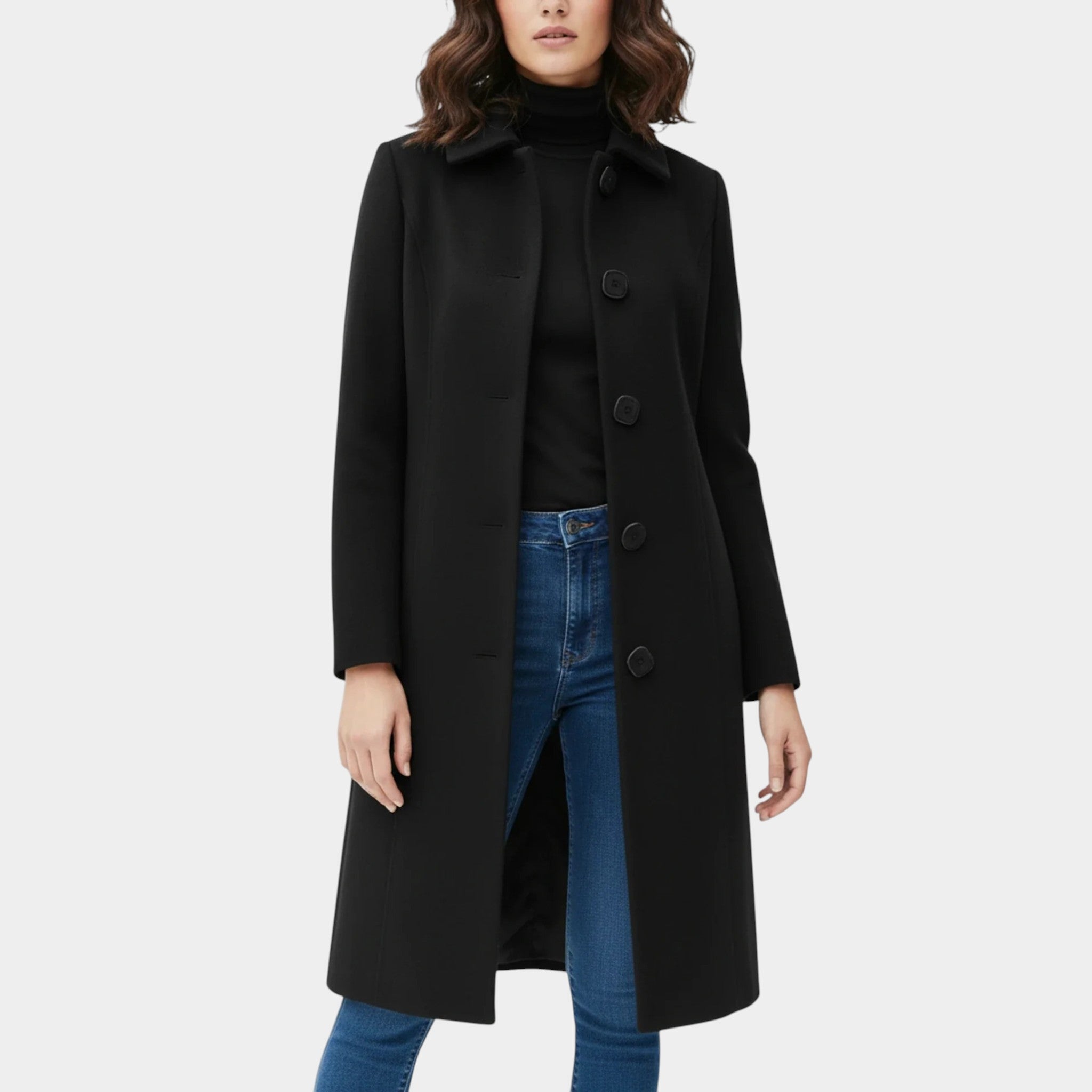 Elise | Women's Single Breasted Winter Trench Coat