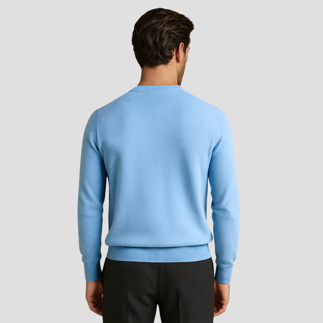 Alaric – Men's Wool Sweater with Crew Neck