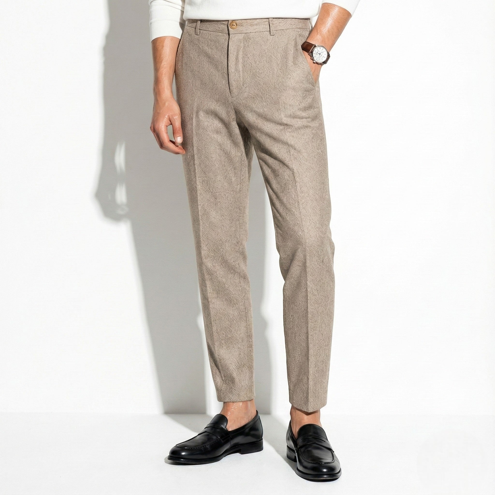 Anthony - Men's Classic Vintage Trousers with Comfortable Relaxed Fit