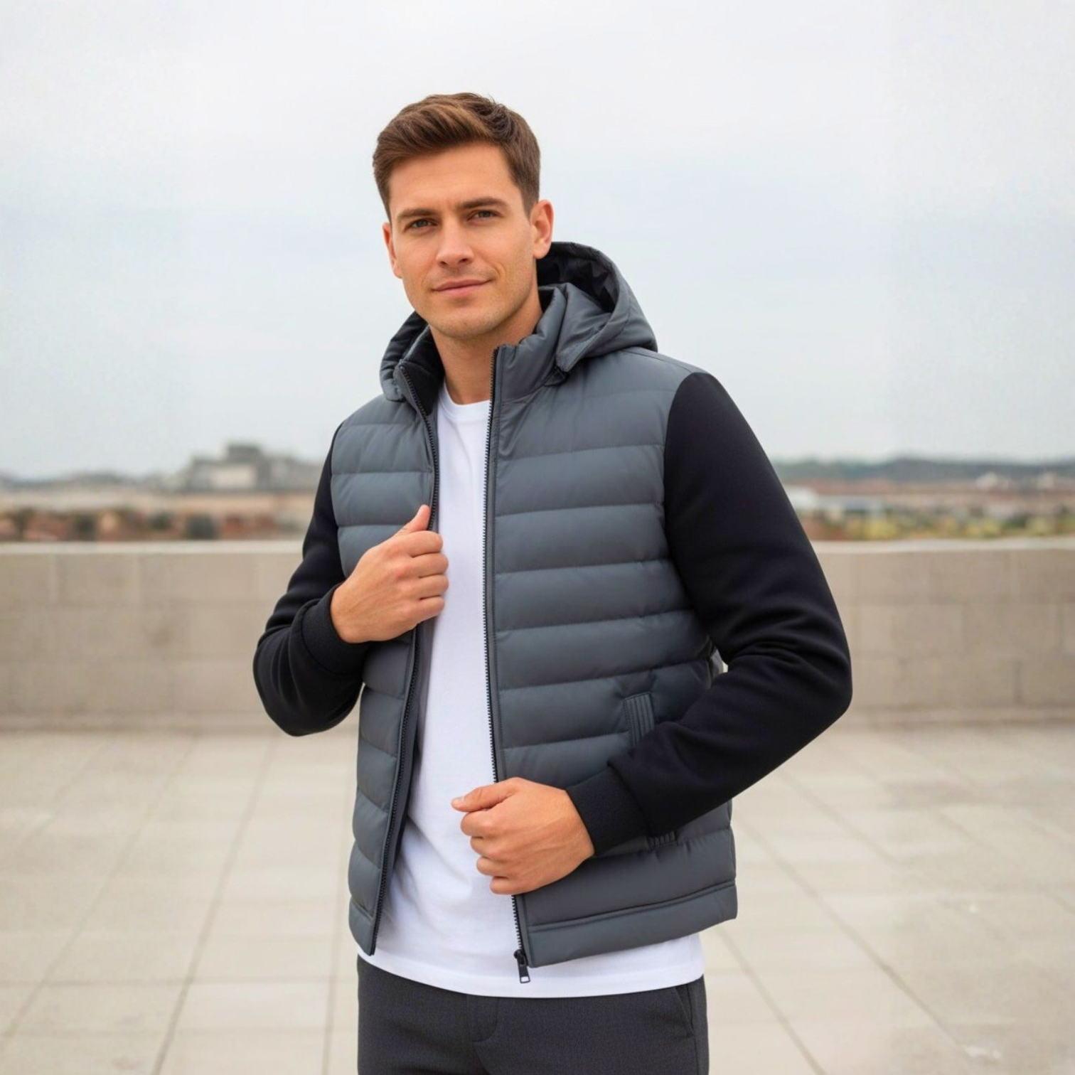 Tarek – Men's Winter Padded Jacket with Hood