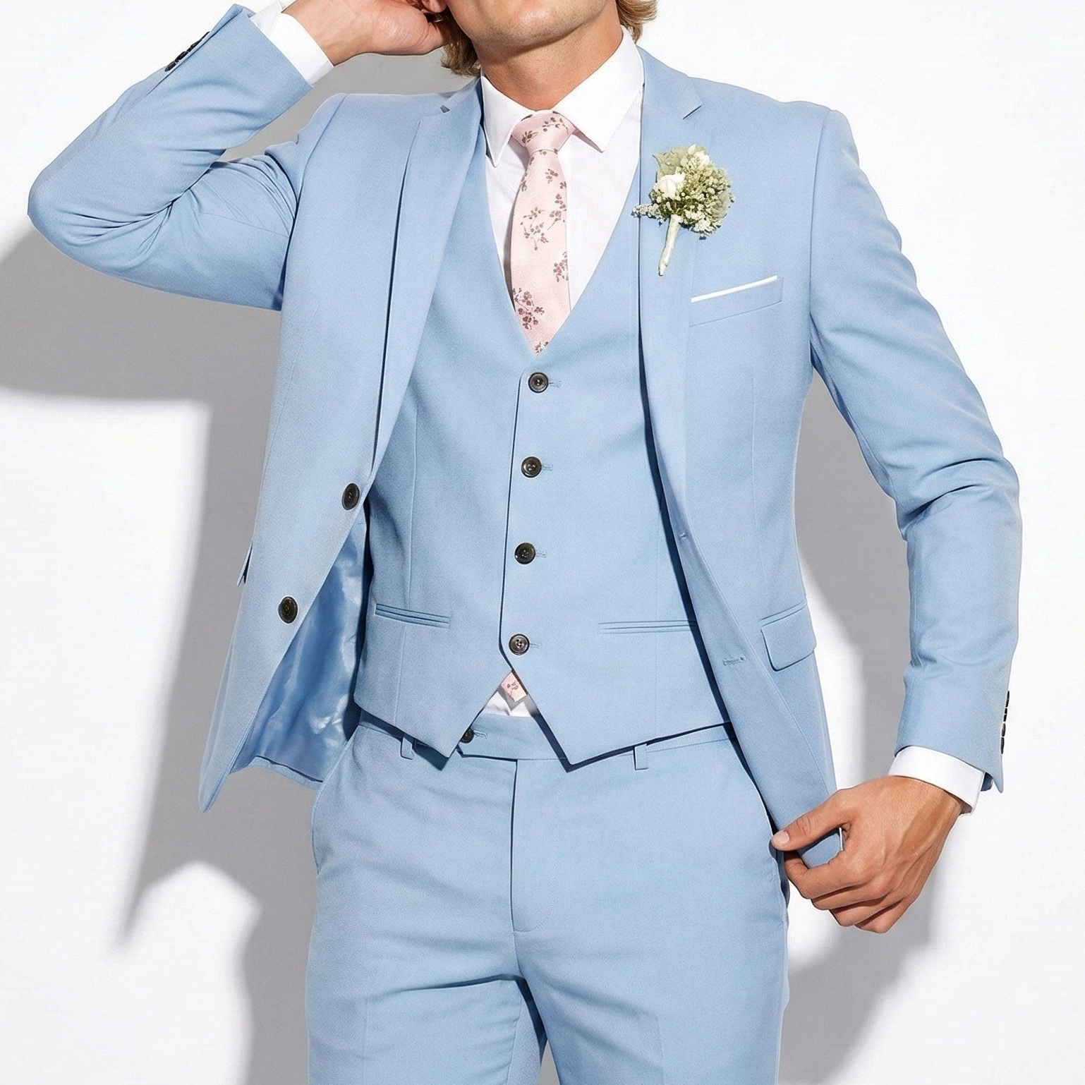 Michael - Men's Slim-Fit Three-Piece Suit