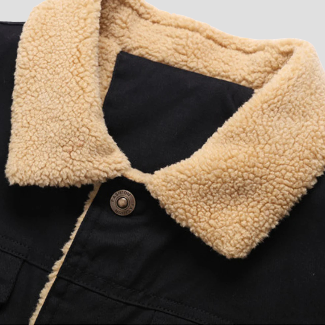 Devon – Men's Jacket with Fleece Lining and Collar