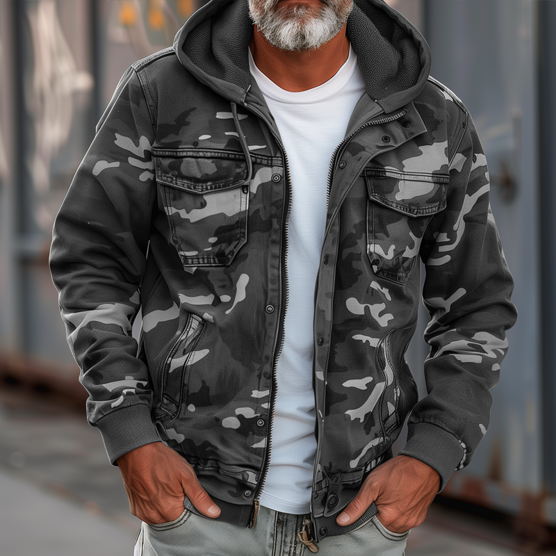 Tillmann - Camouflage Hooded Jacket