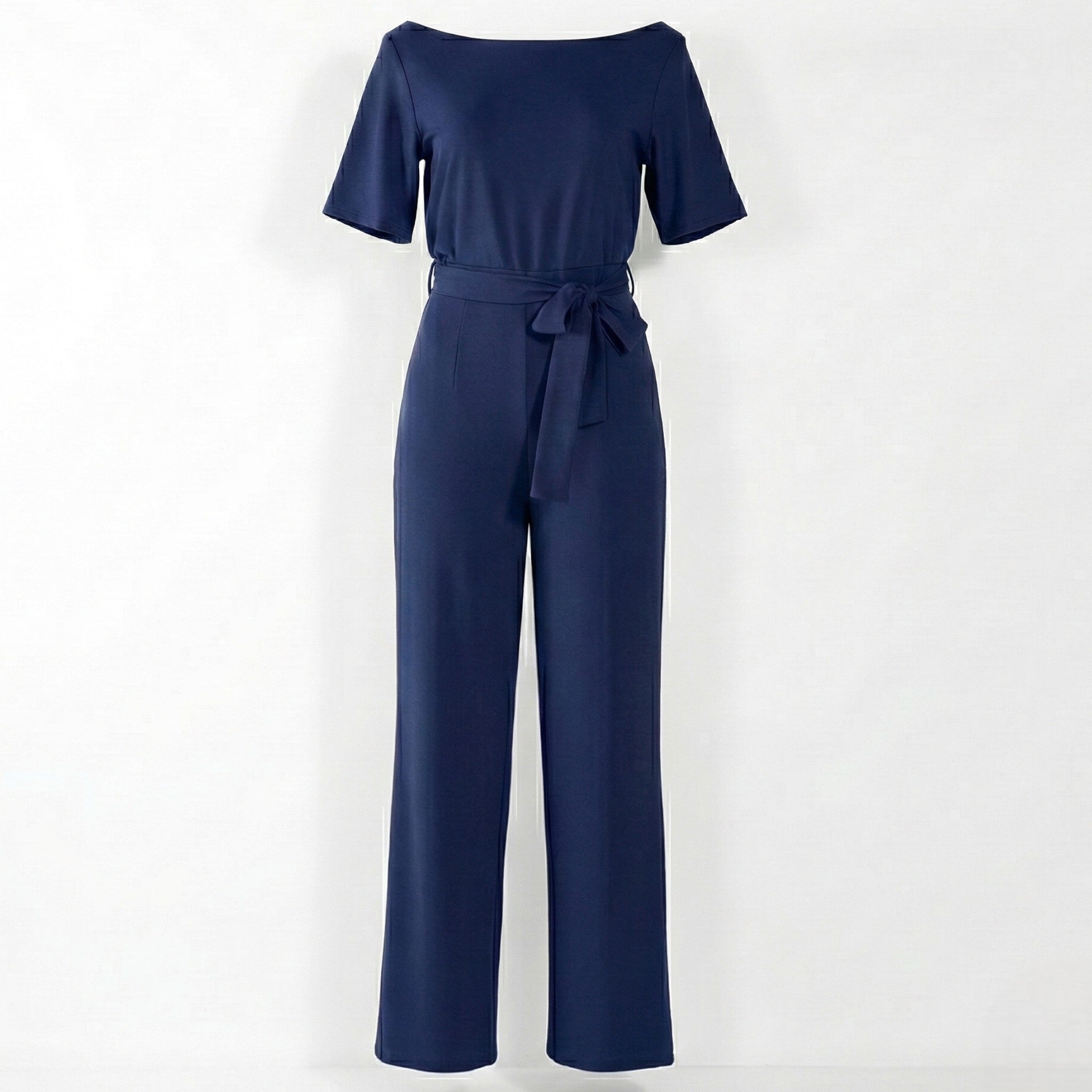 Maisie - Women’s Short-Sleeve High-Waist Jumpsuit