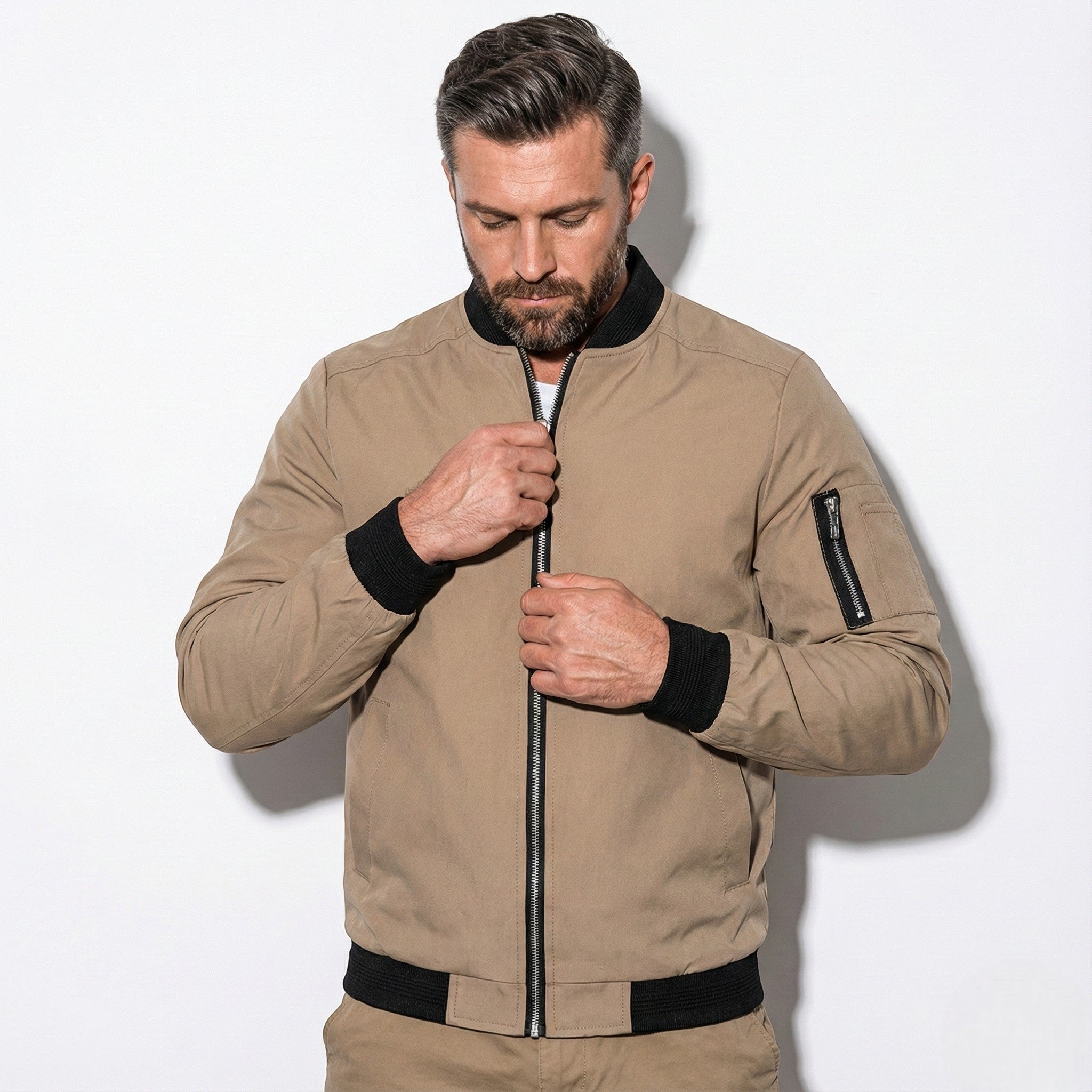 Craig - Men's Lightweight Zip-up Bomber Jacket