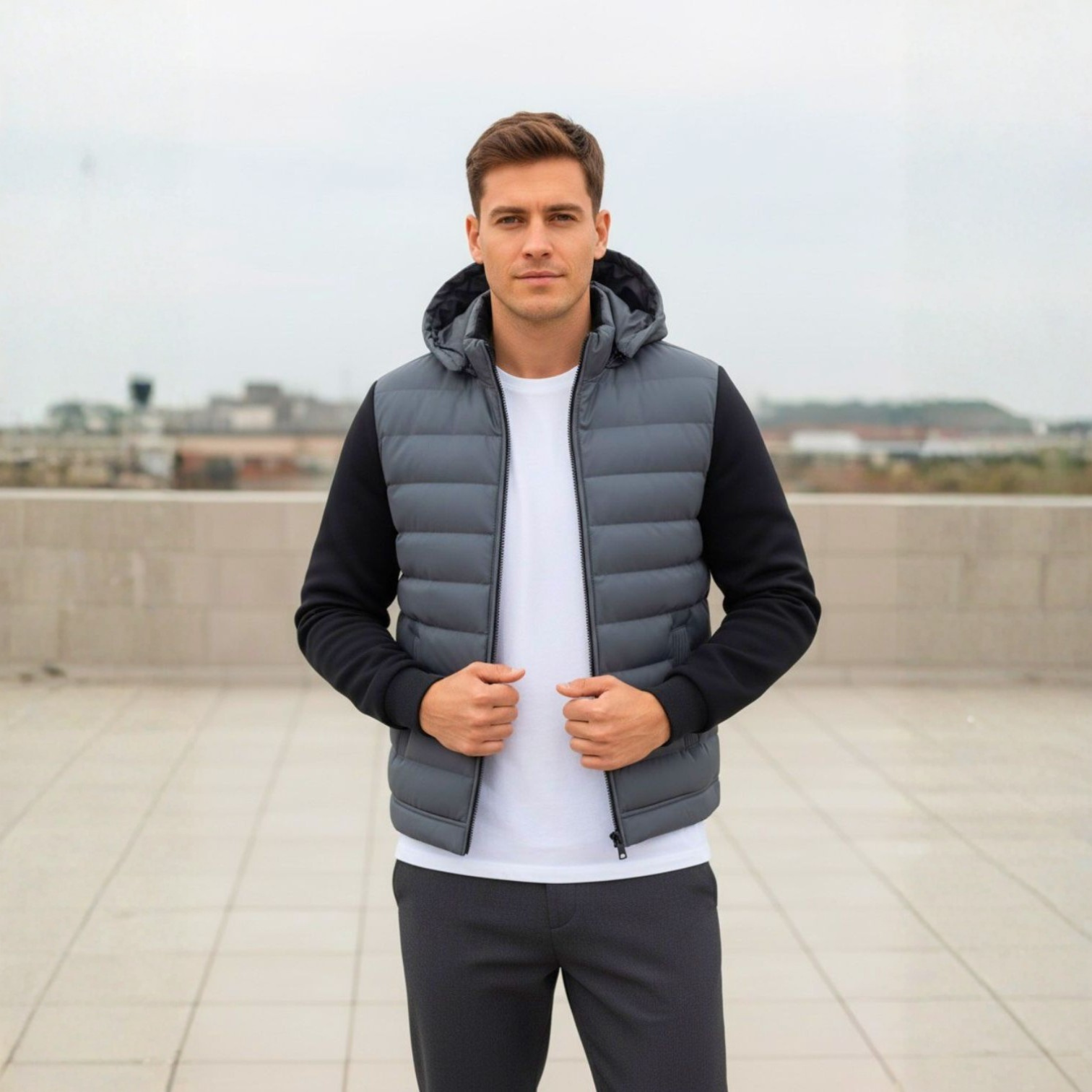 Tarek – Men's Winter Padded Jacket with Hood