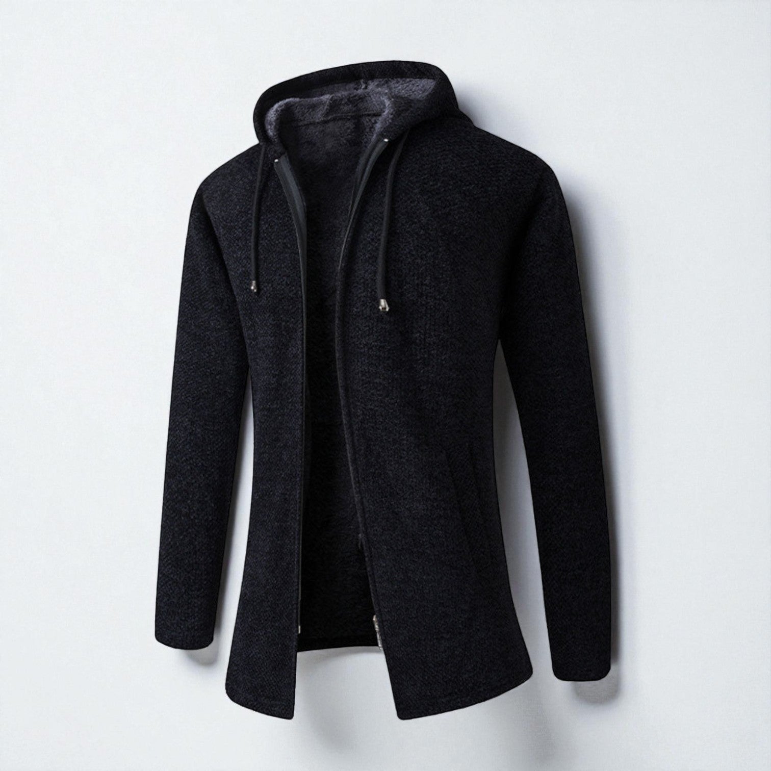 Leon – Longline Hoodie for Men Fleece with Hood