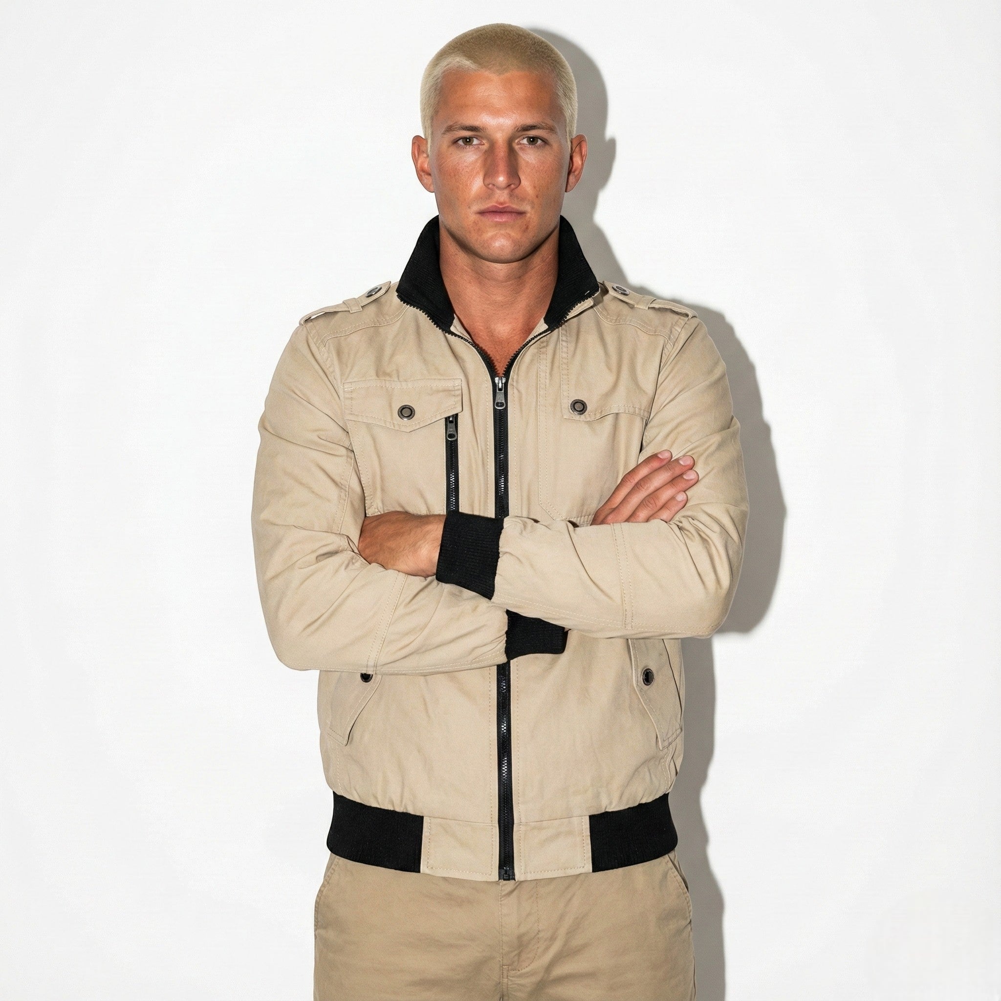 Benjamin - Men's Casual Zip-Up Jacket with Multiple Pockets