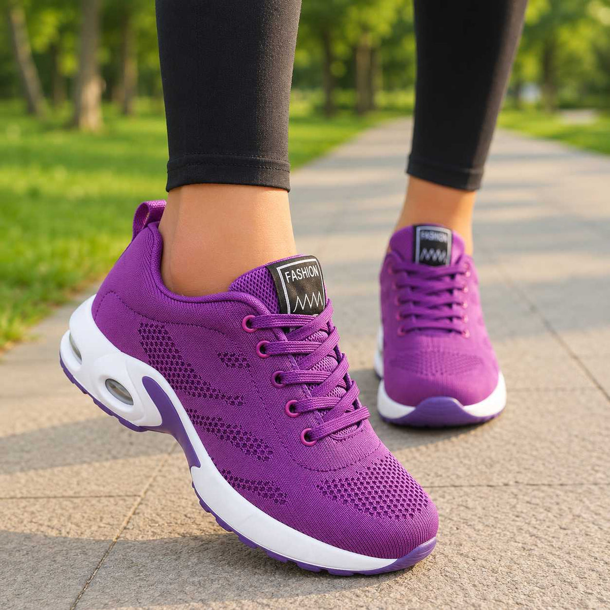 Marley - Women's Orthopedic Lace-Up Trainers with Cushioned Sole