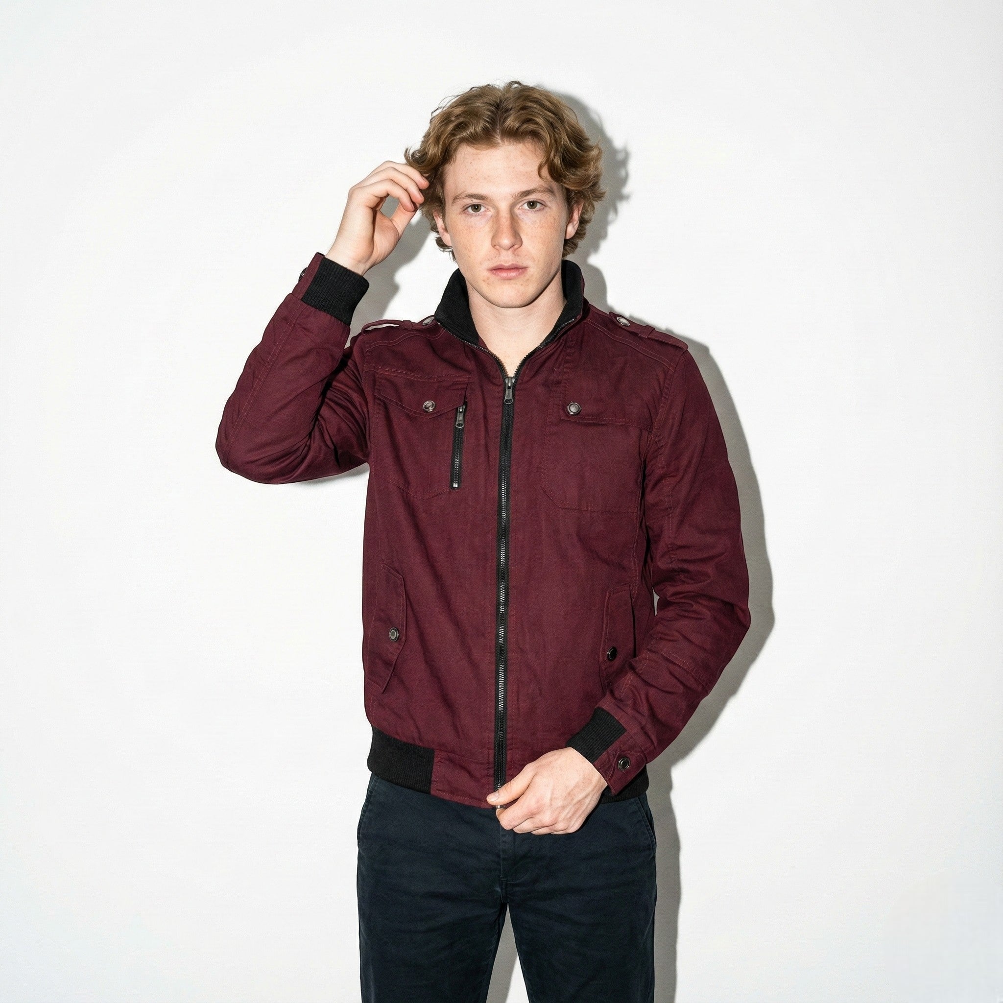 Benjamin - Men's Casual Zip-Up Jacket with Multiple Pockets