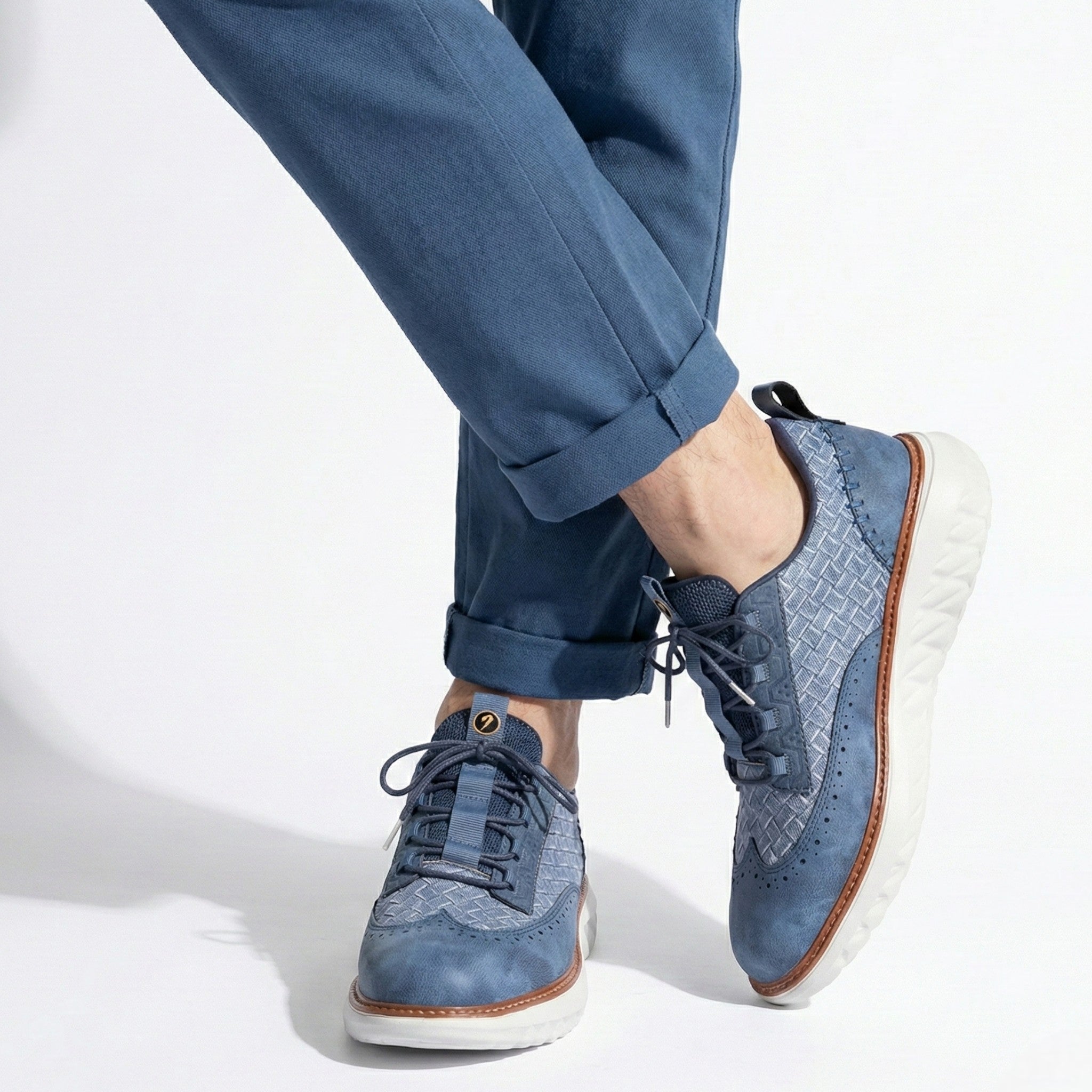 Alexander - Men's Leather Sneakers with Cushioned Comfort