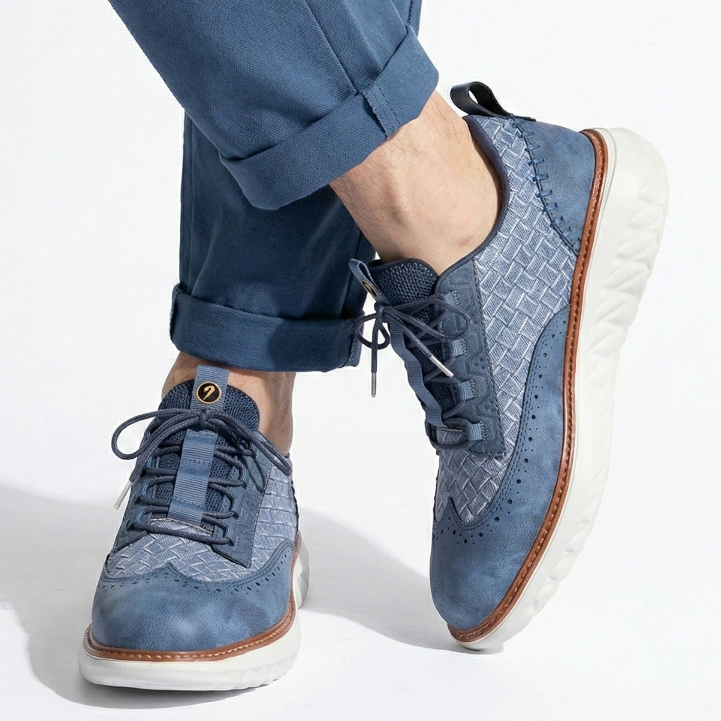 Alexander - Men's Leather Sneakers with Cushioned Comfort