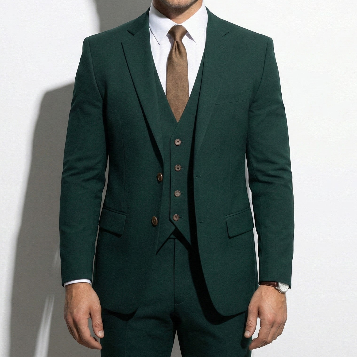 Simon - Men's Formal Three-Piece Suit with Blazer, Waistcoat, and Trousers