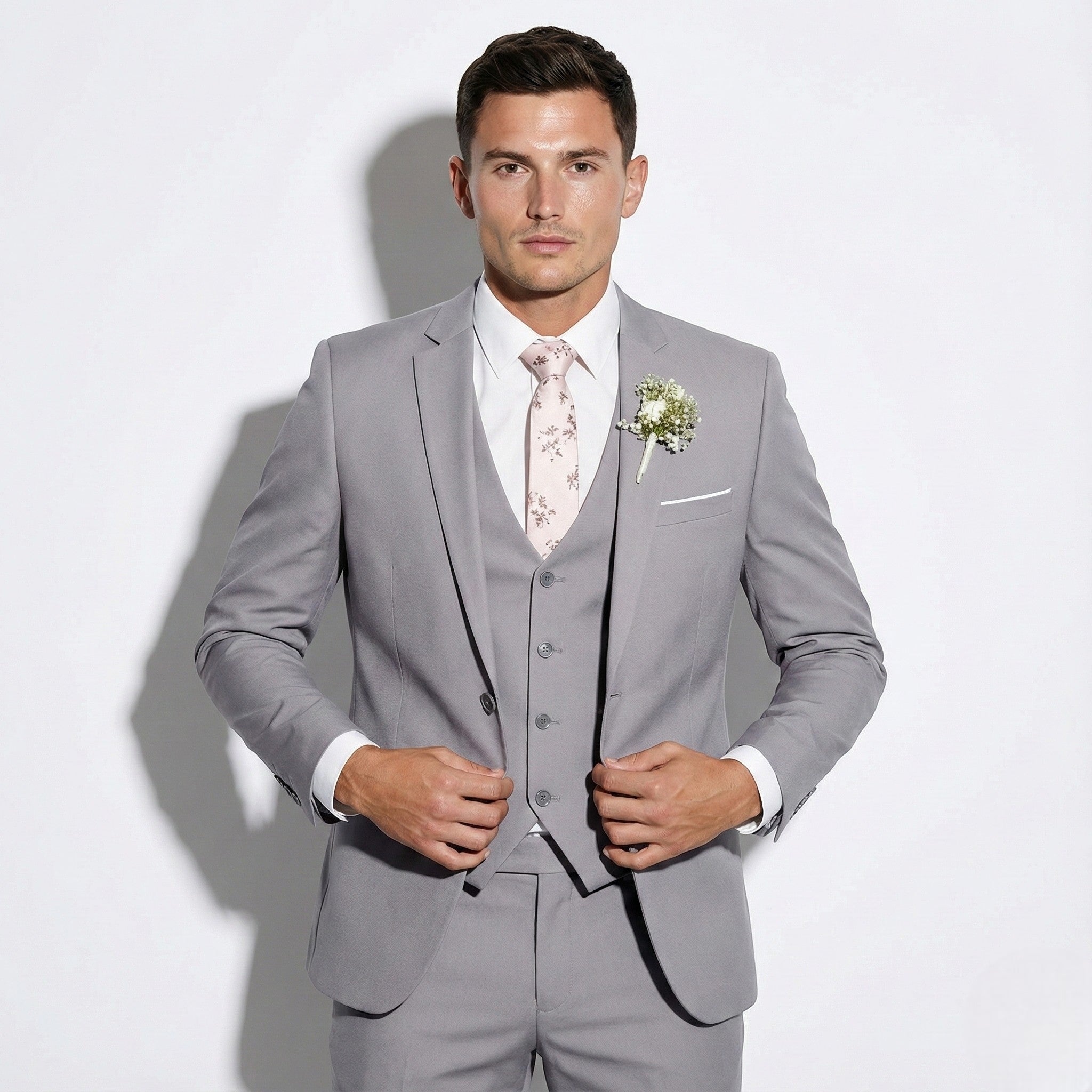 Michael - Men's Slim-Fit Three-Piece Suit