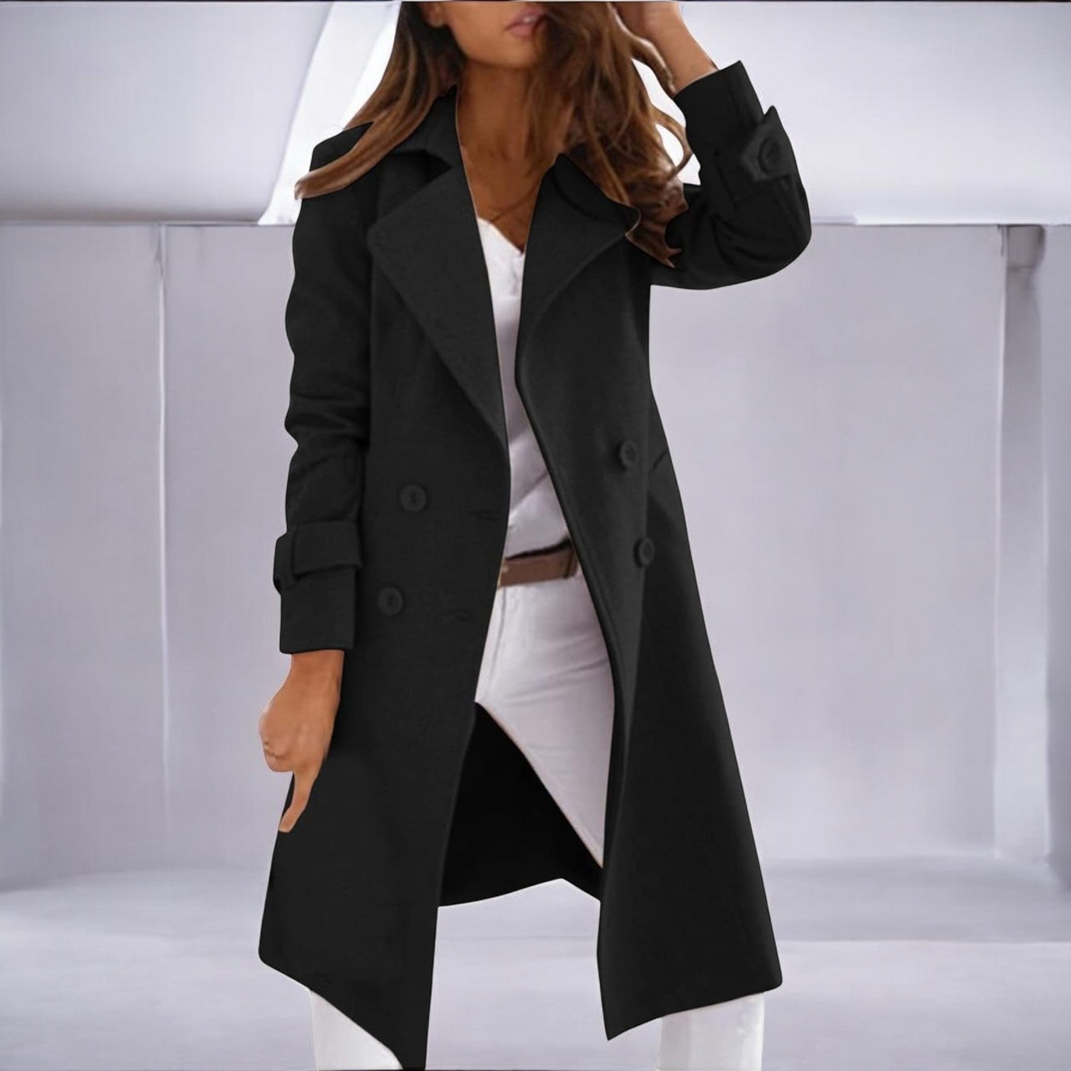 Priya – Women's Coat with Notched Collar