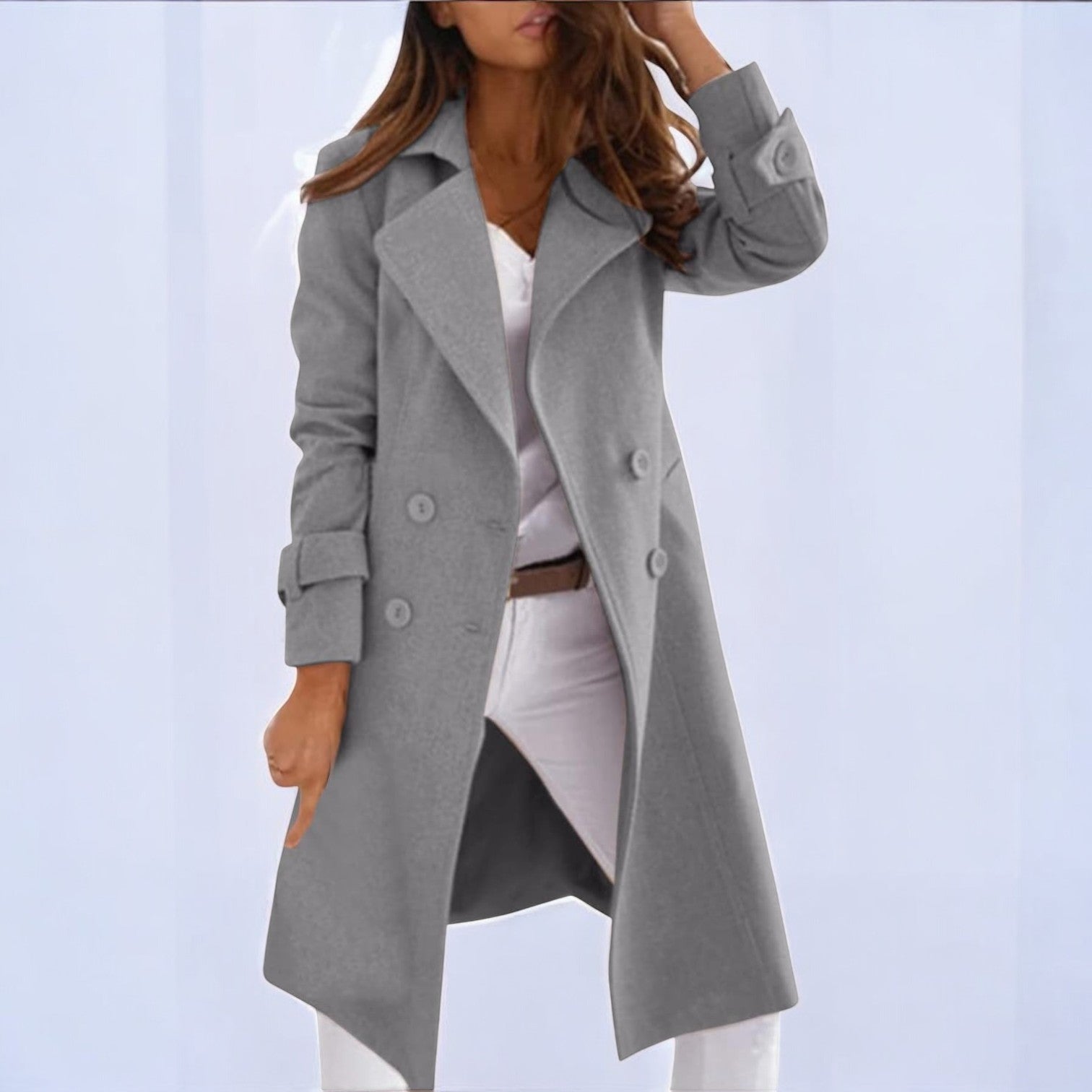 Priya – Women's Coat with Notched Collar