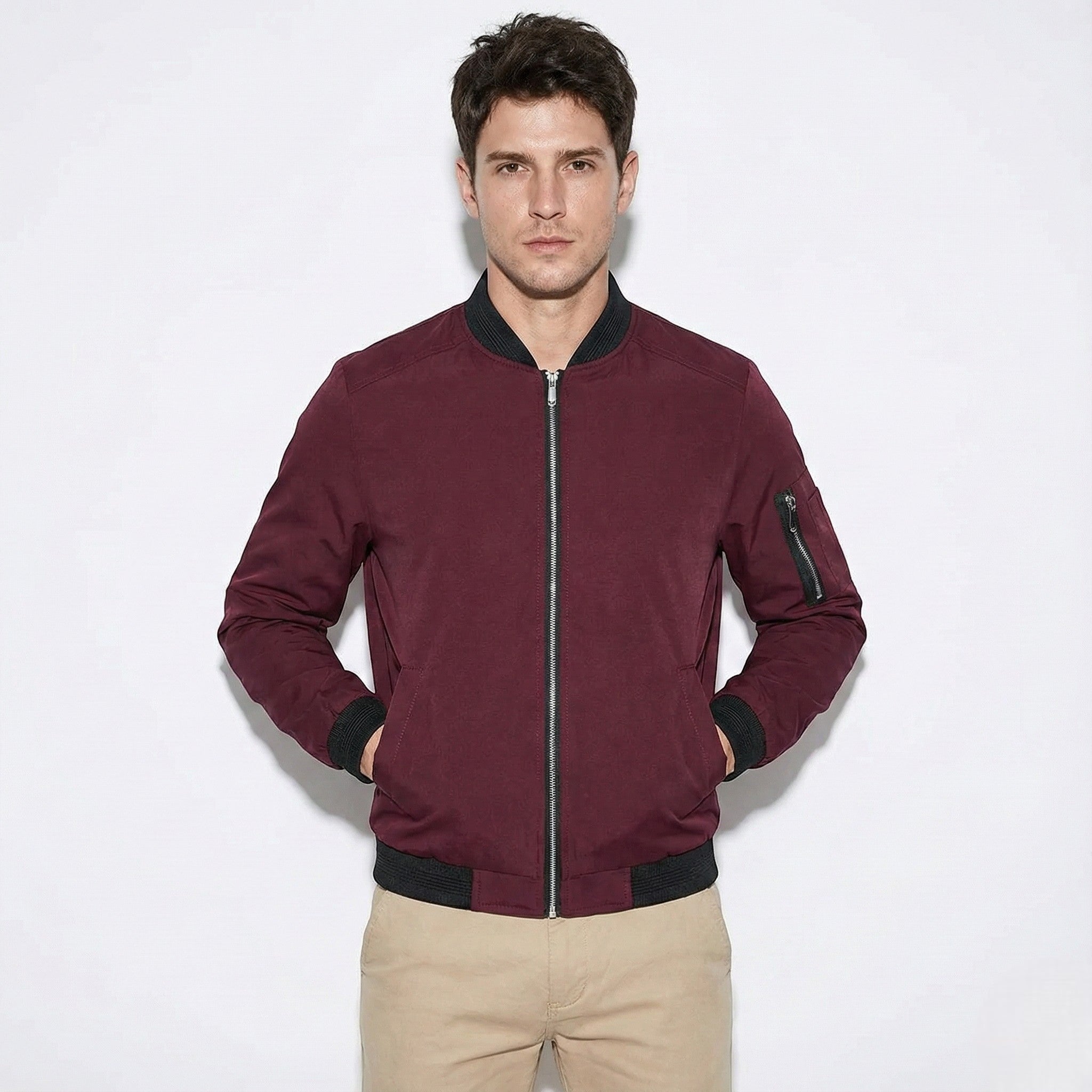 Craig - Men's Lightweight Zip-up Bomber Jacket