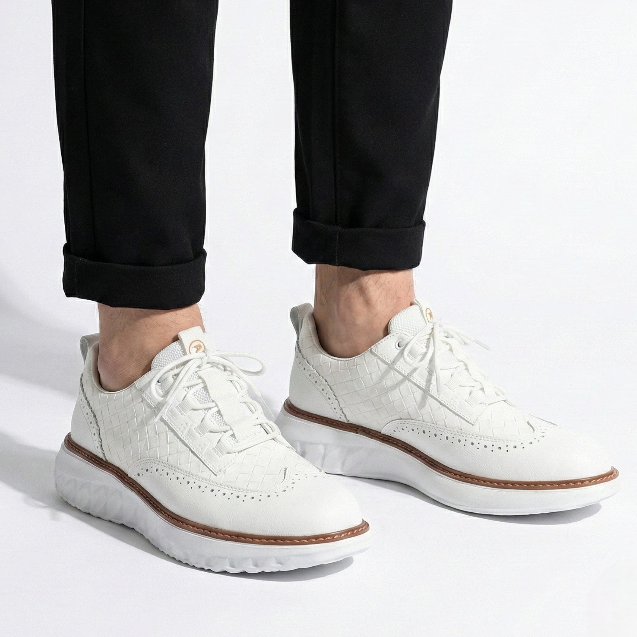 Alexander - Men's Leather Sneakers with Cushioned Comfort