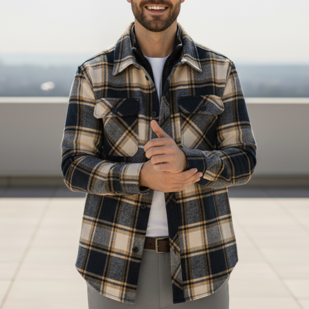 Lennox – Men's Cotton Overshirt Jacket