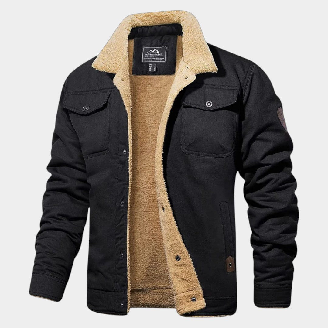 Devon – Men's Jacket with Fleece Lining and Collar