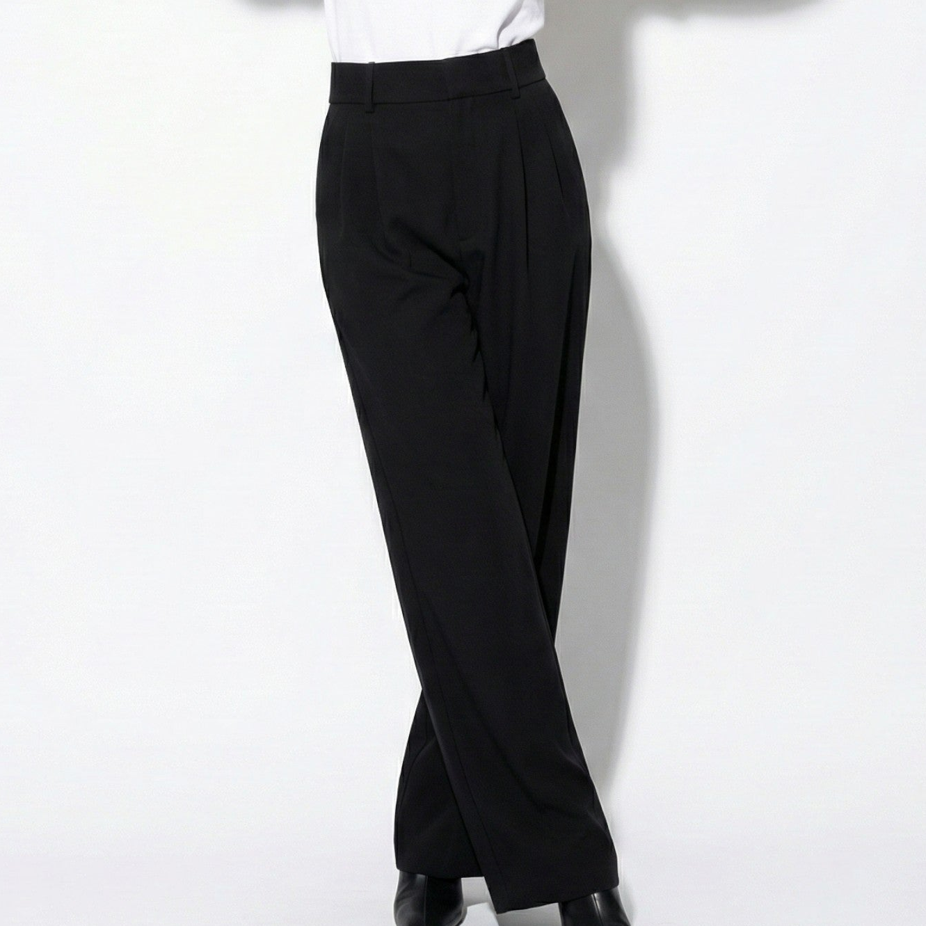 Georgia - Women's Relaxed Fit High-Waist Pleated Wide-Leg Trousers