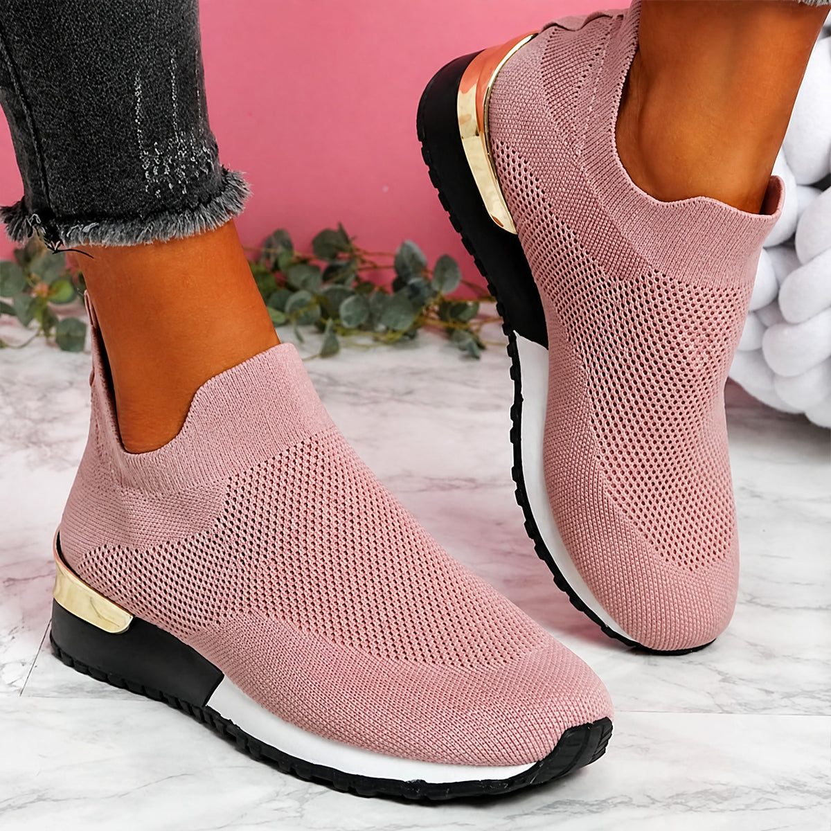 Alice - Women's Orthopedic Slip-On Sneakers with Cushioned Sole