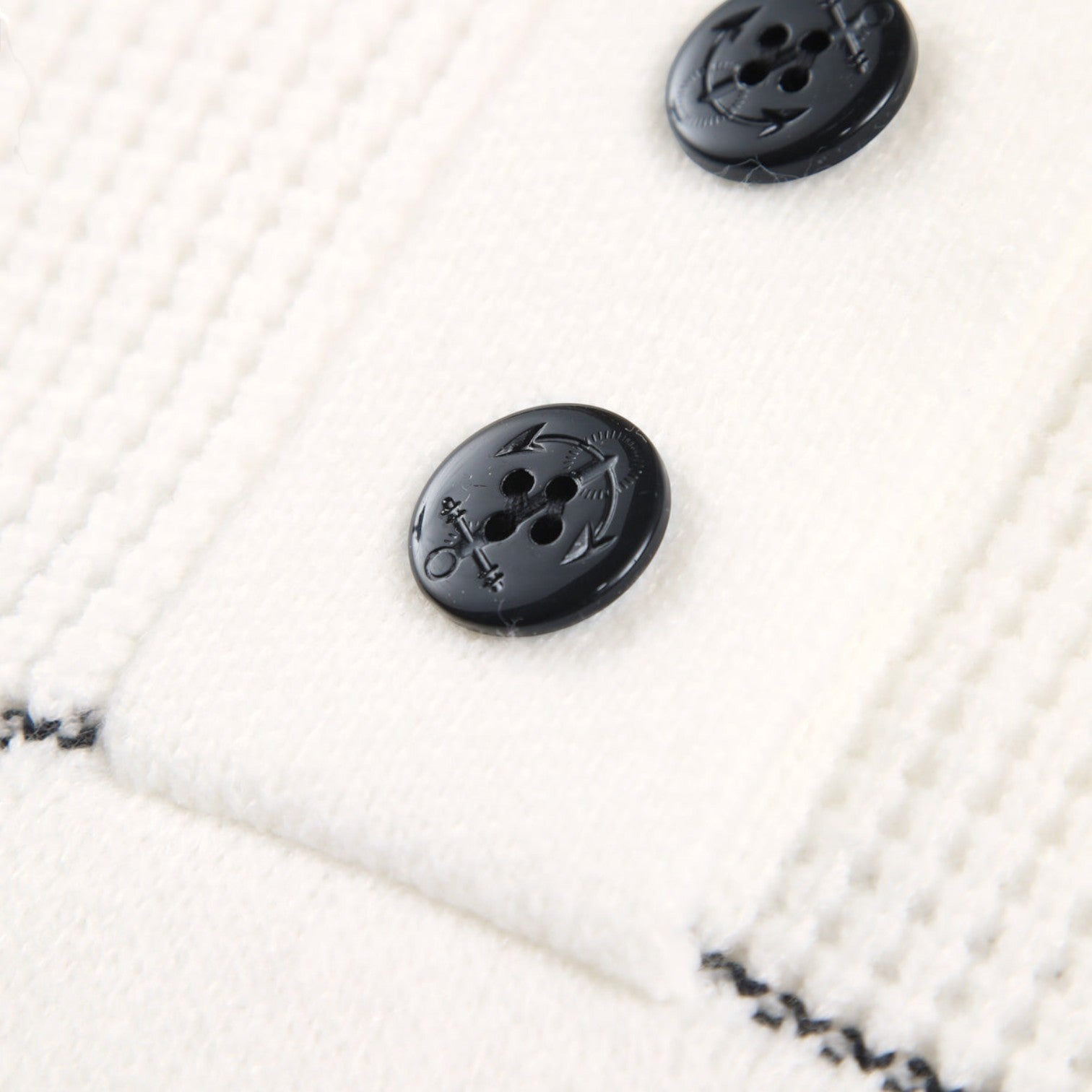 Sana – Women's Knit Sweater with Button Placket & Open Collar