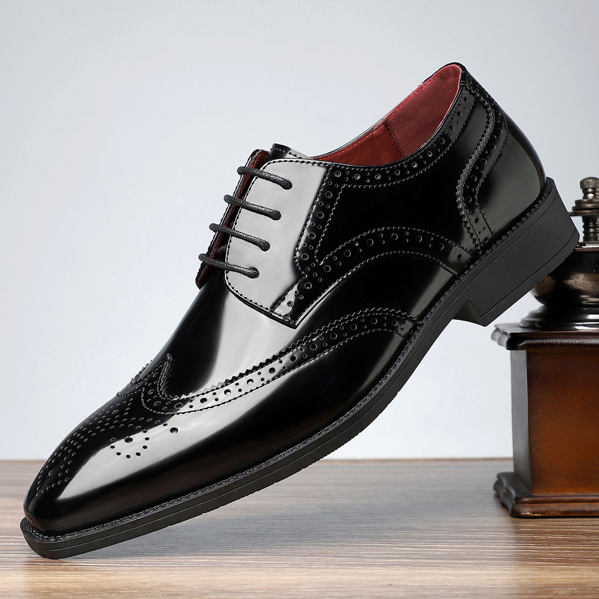 Theodore - Men's Colour Block Brogue Oxford Shoes