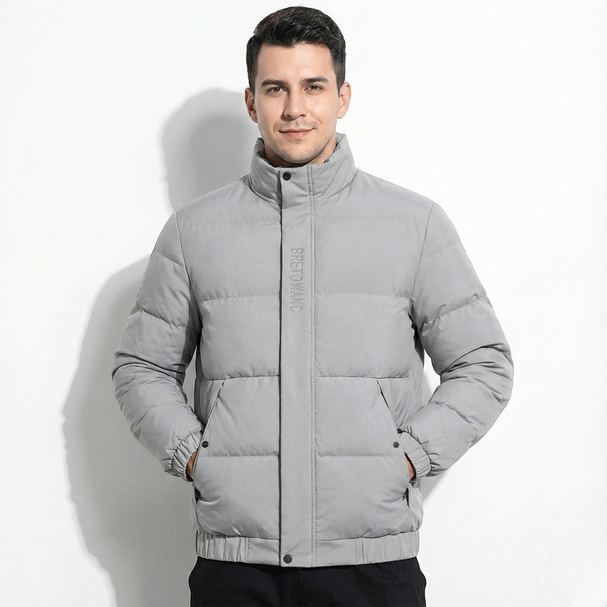 Rafael – Men’s Winter Jacket with Stand Collar