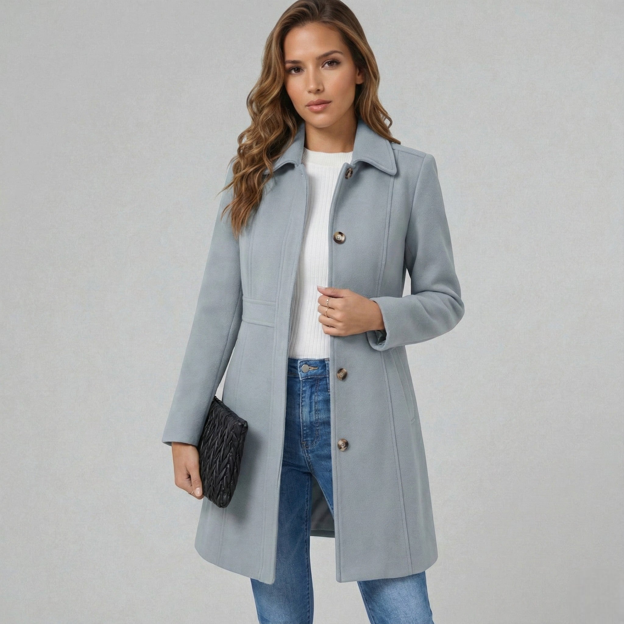 Josephine – Women's Coat with Button Placket