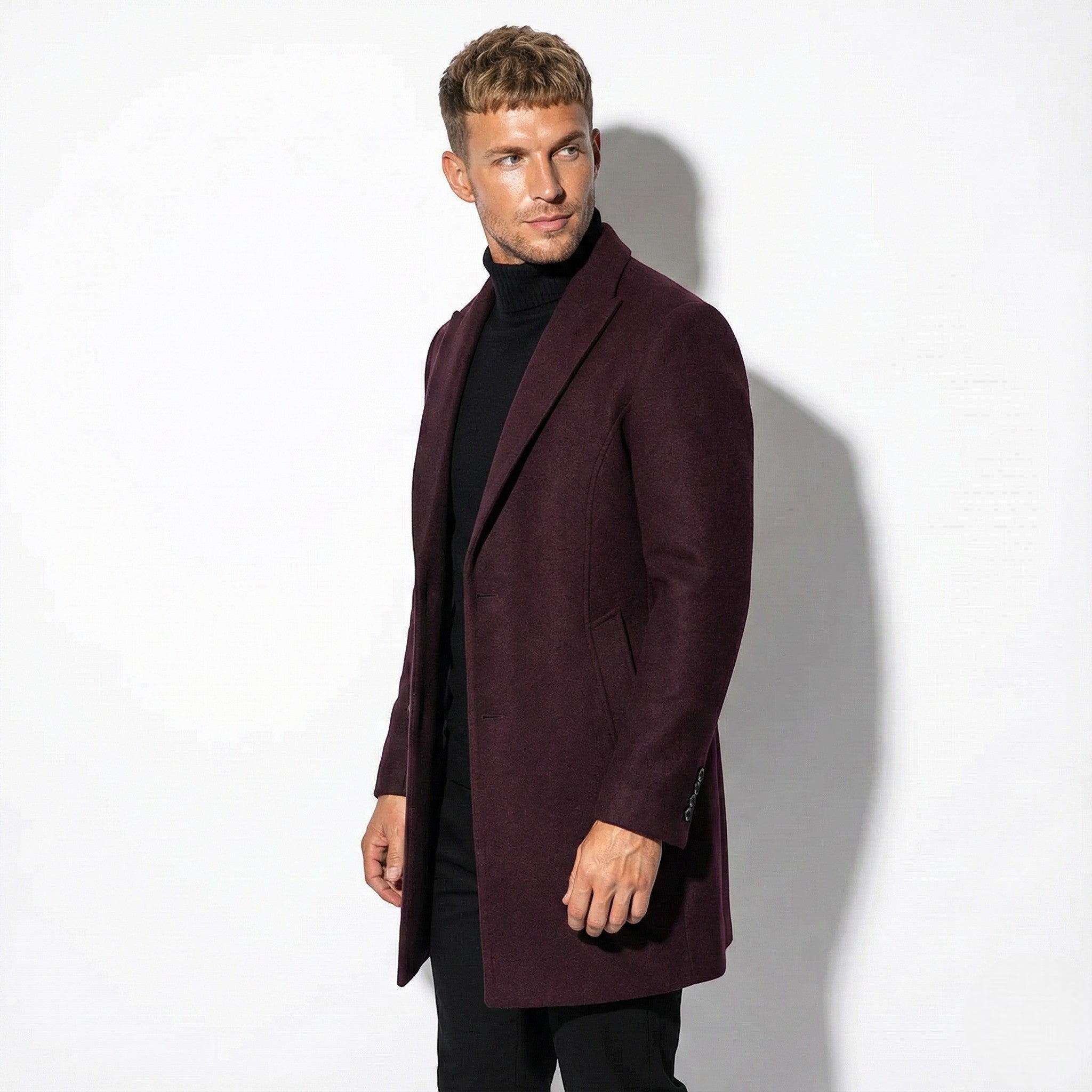 Jonas – Men’s Wool Coat with Modern Cut