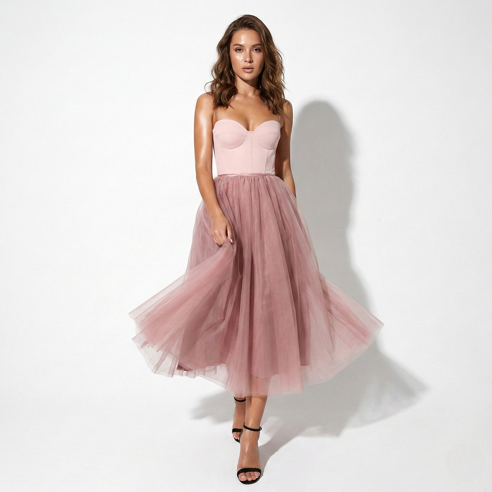 Grace - Women’s Sweetheart Neckline Tulle Dress