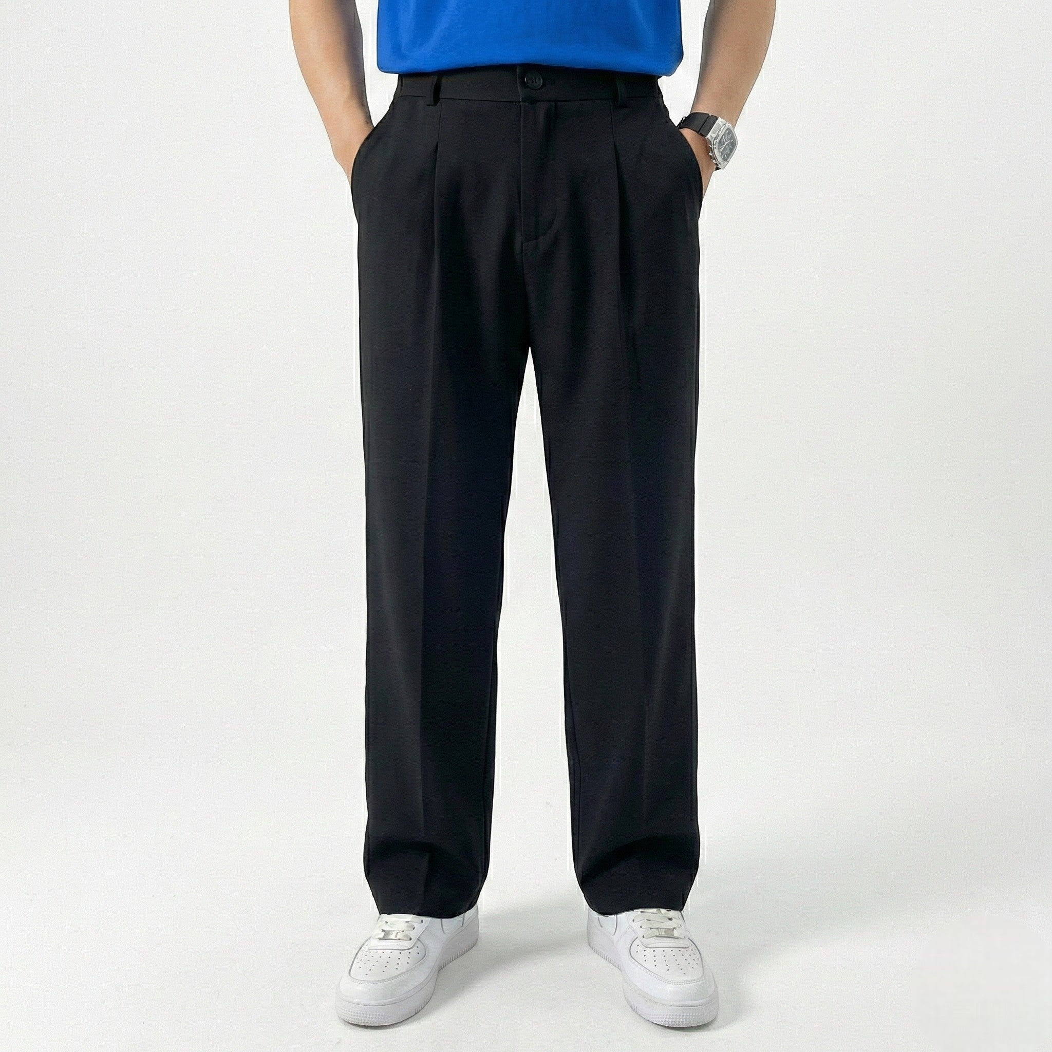 Thomas - Men's Regular Fit Casual Trousers