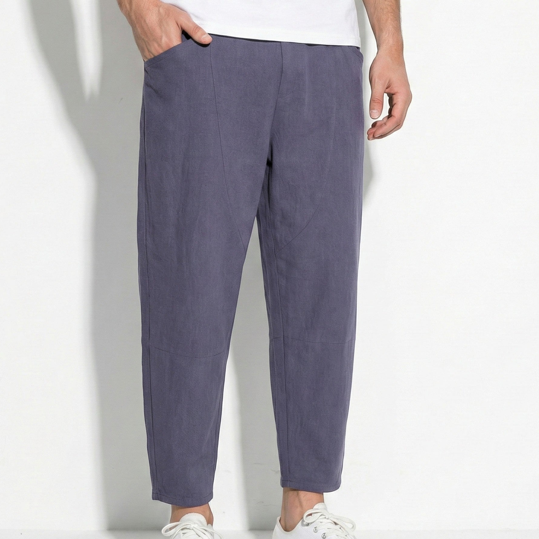Gerald - Men's Cropped Relaxed Loose Trousers