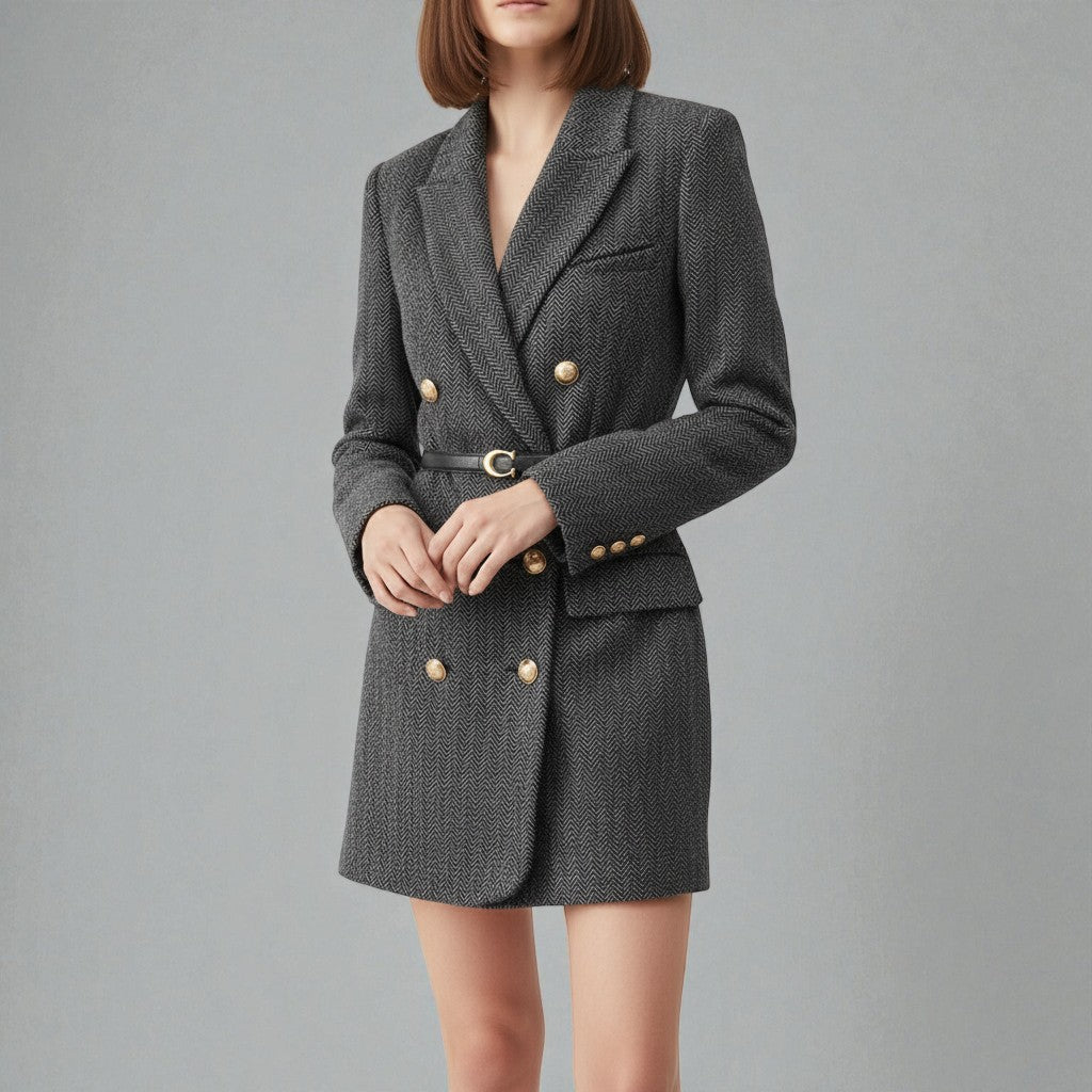 Annabelle – Women's Coat with Double Breasted Closure