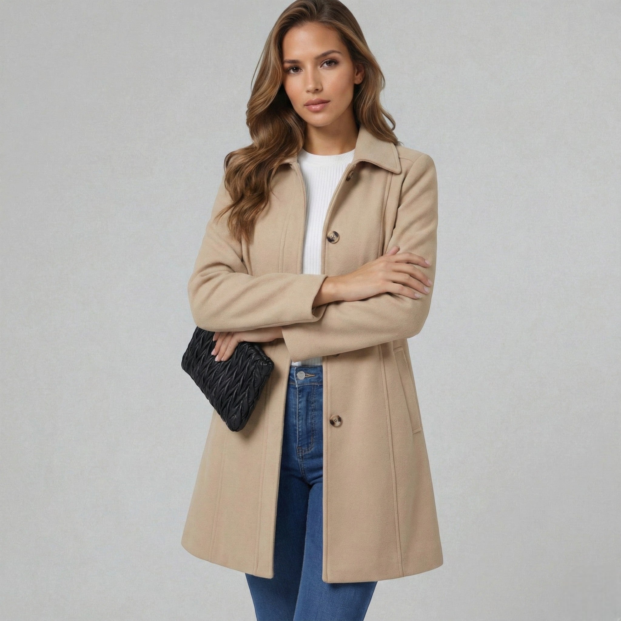 Josephine – Women's Coat with Button Placket